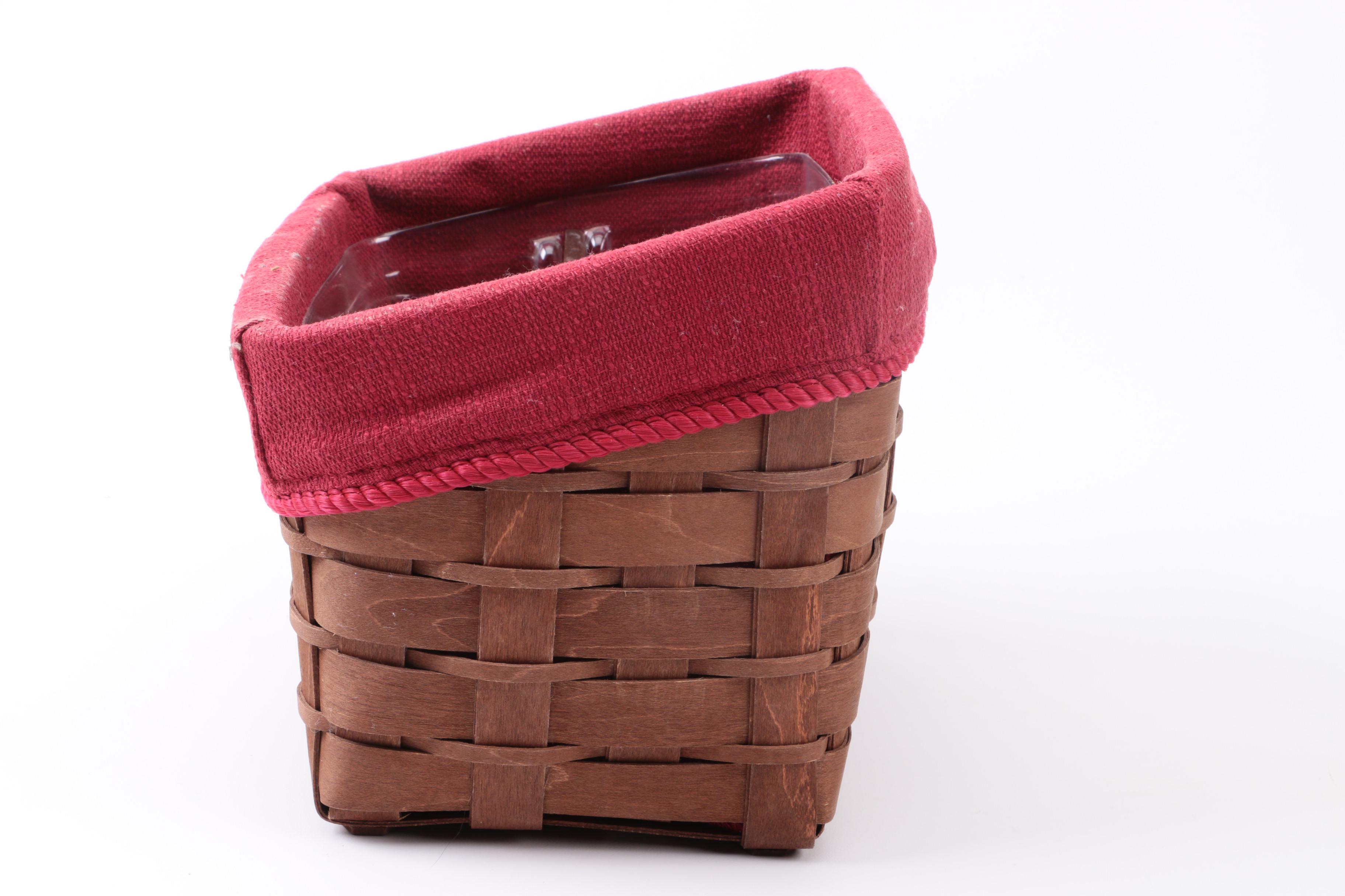 Longaberger Baskets and Stand EBTH