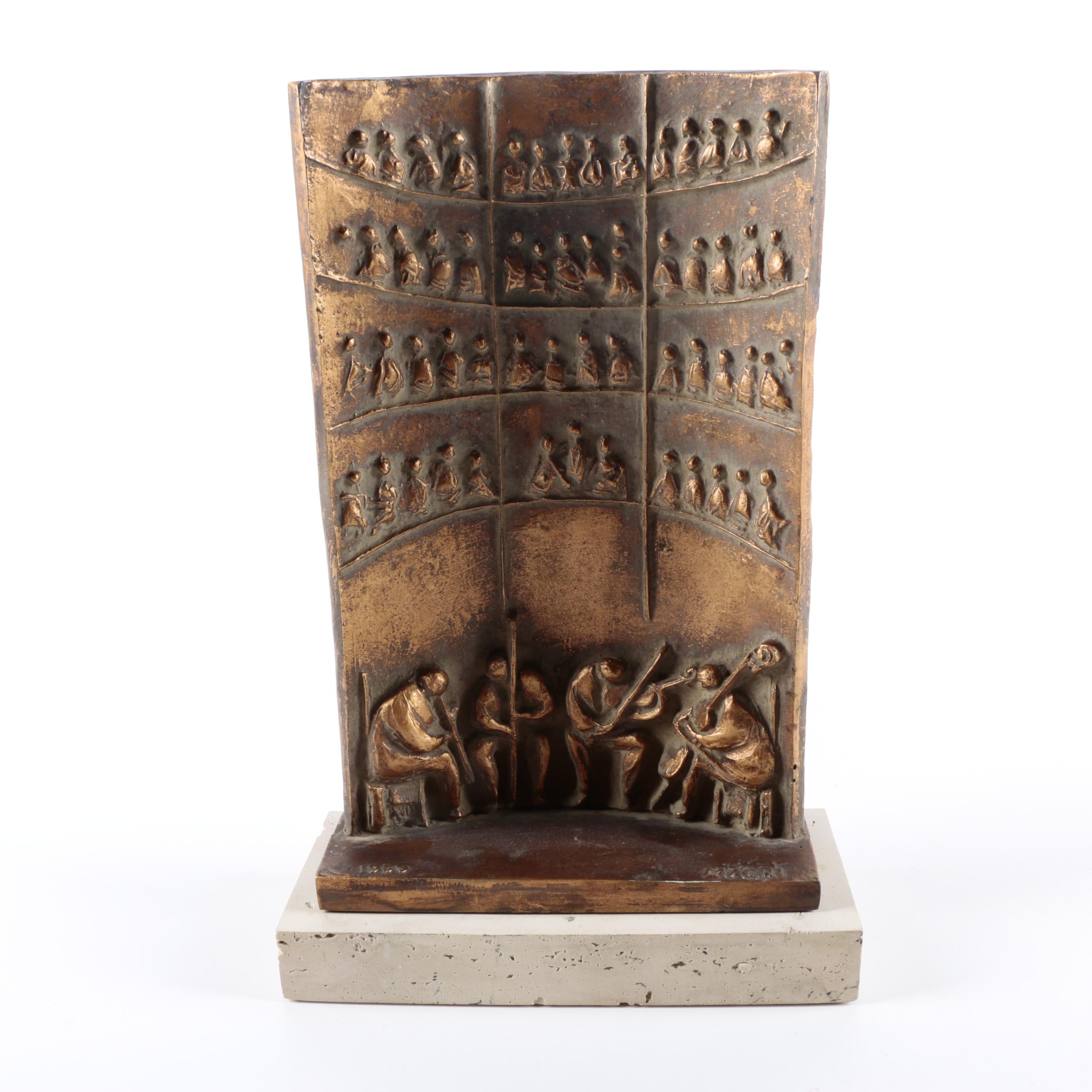 Giuseppe Macri Plaster Sculpture "Il Concerto" EBTH