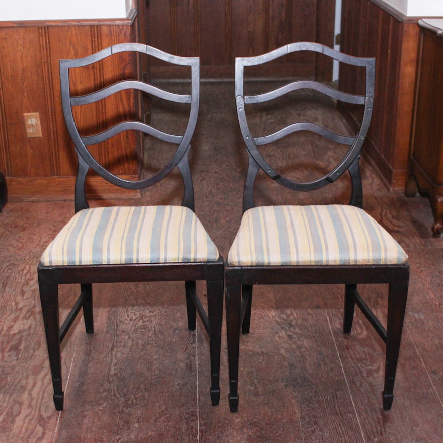 Antique Shield Back Chairs : EBTH Antique Shield Back Chairs ... - Antique Shield Back Chairs : EBTH