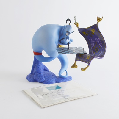 Walt Disney Limited Edition Genie "I'm Losing To A Rug" Figurine EBTH