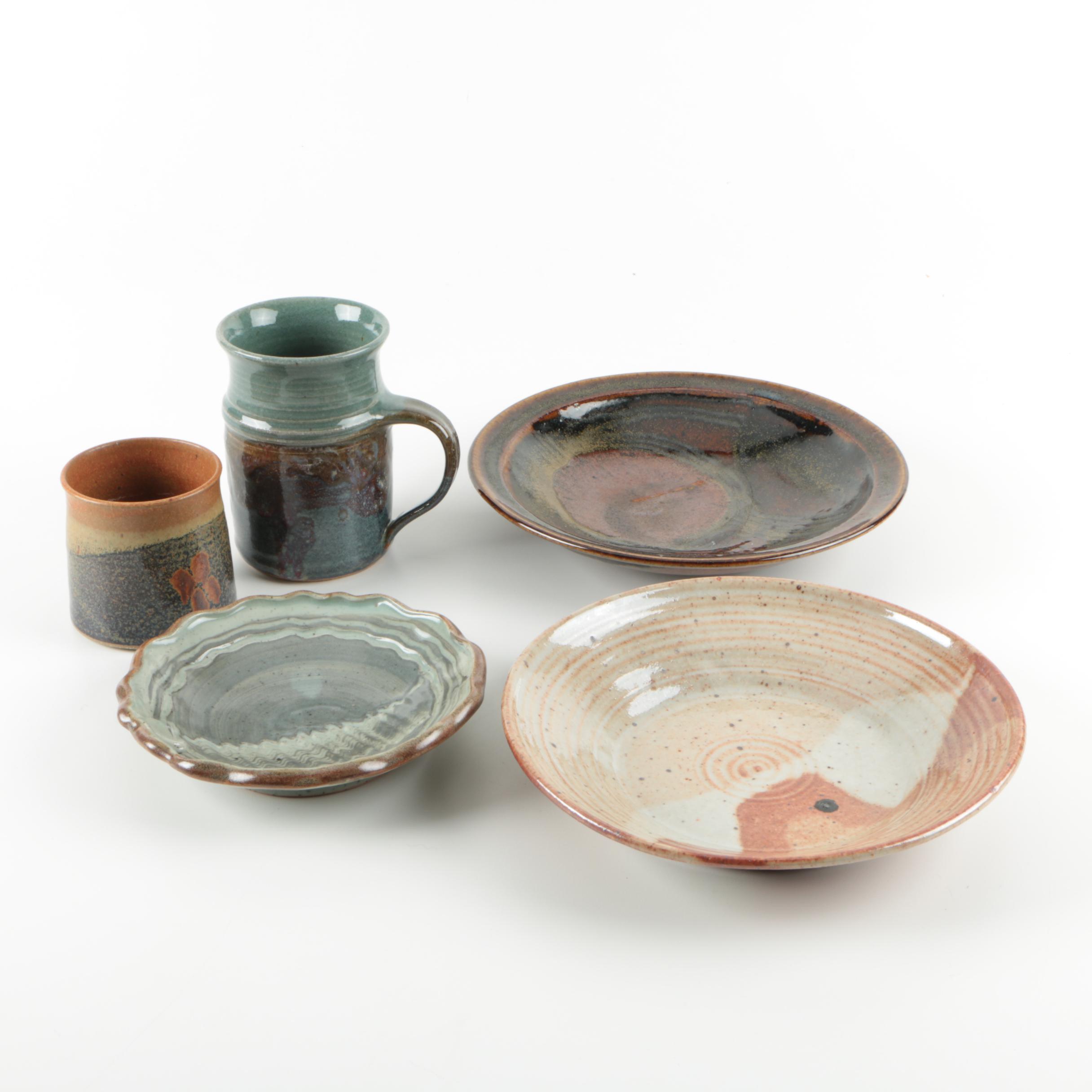 Lot 797 2 Native American Blackware Jars Dalawepi Baca