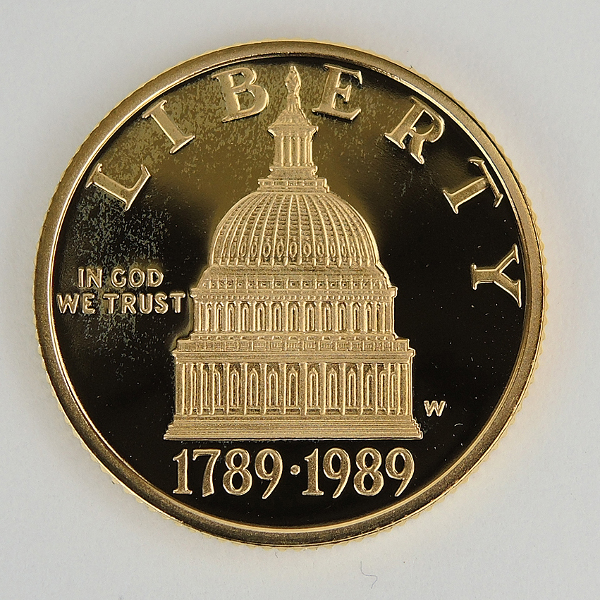 1989-u-s-congress-bicentennial-five-dollar-liberty-gold-coin-ebth