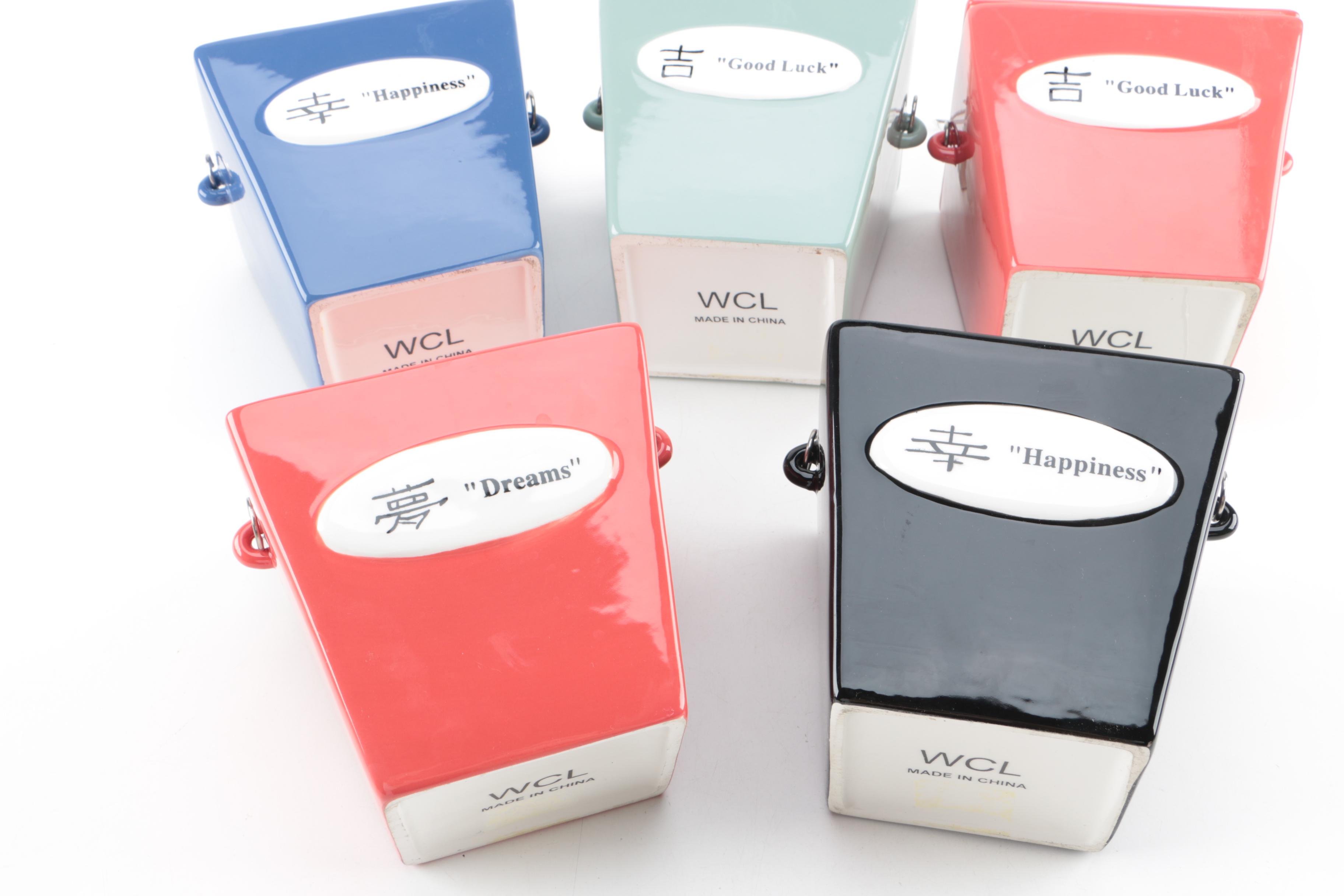 WCL Ceramic Take Out Box Containers EBTH