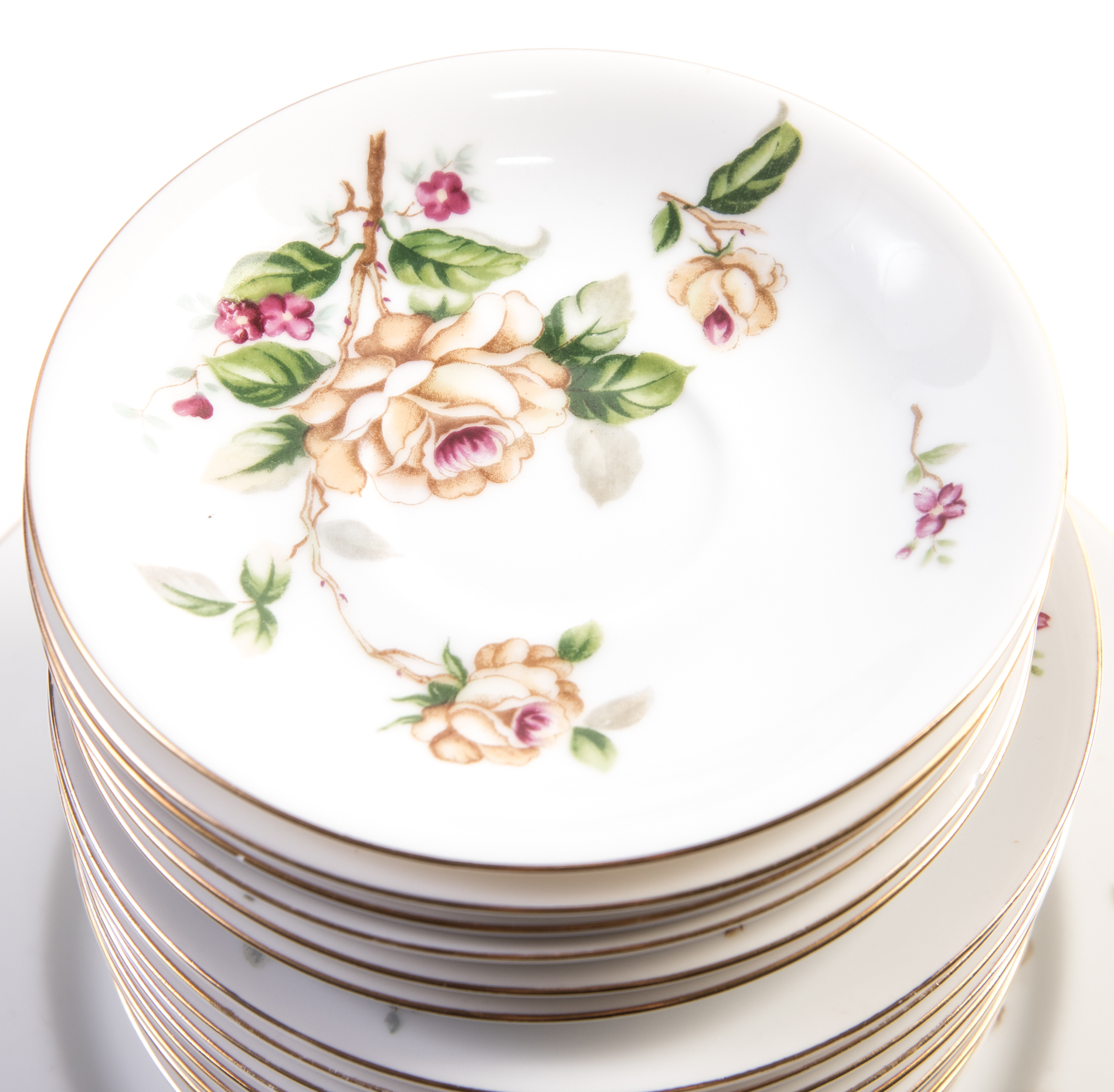 Lynmore "Golden Rose" Fine China Tableware EBTH