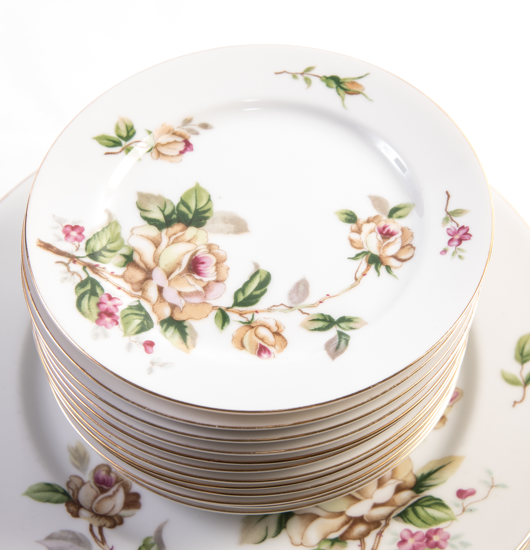 Lynmore "Golden Rose" Fine China Tableware EBTH