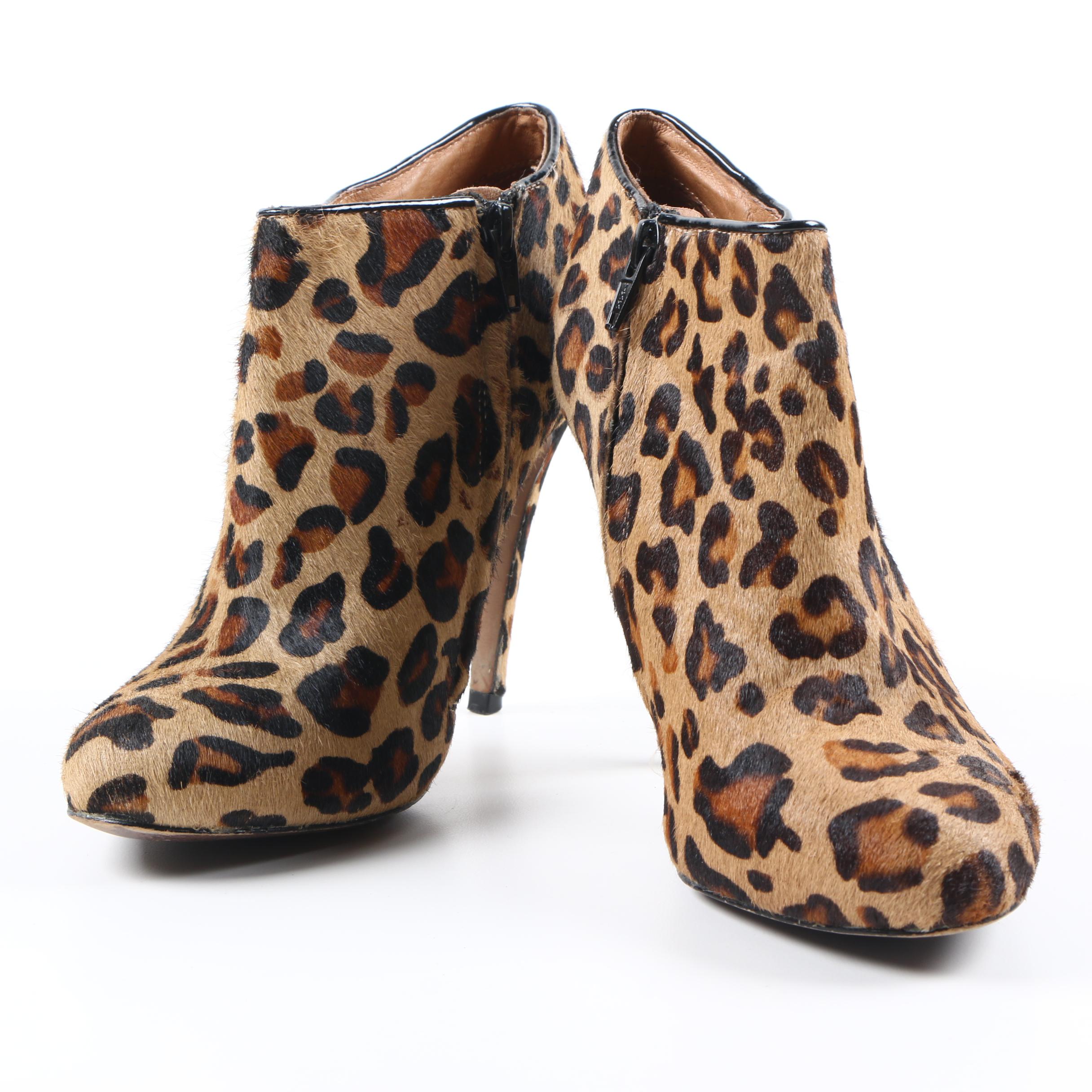 aldo leopard booties