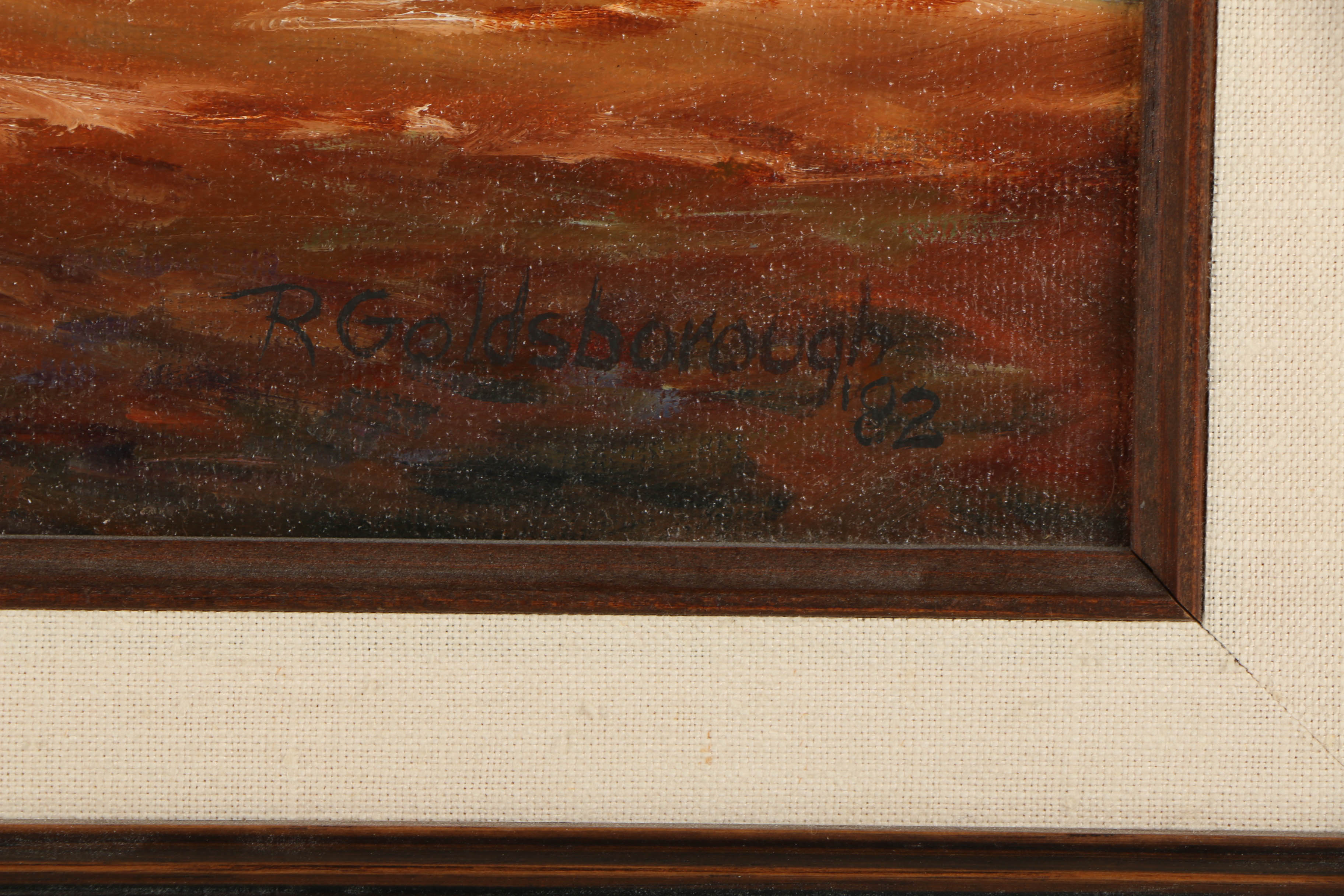 Ruth Goldsborough Oil Painting on Canvas "Damon Mound in 1910" EBTH