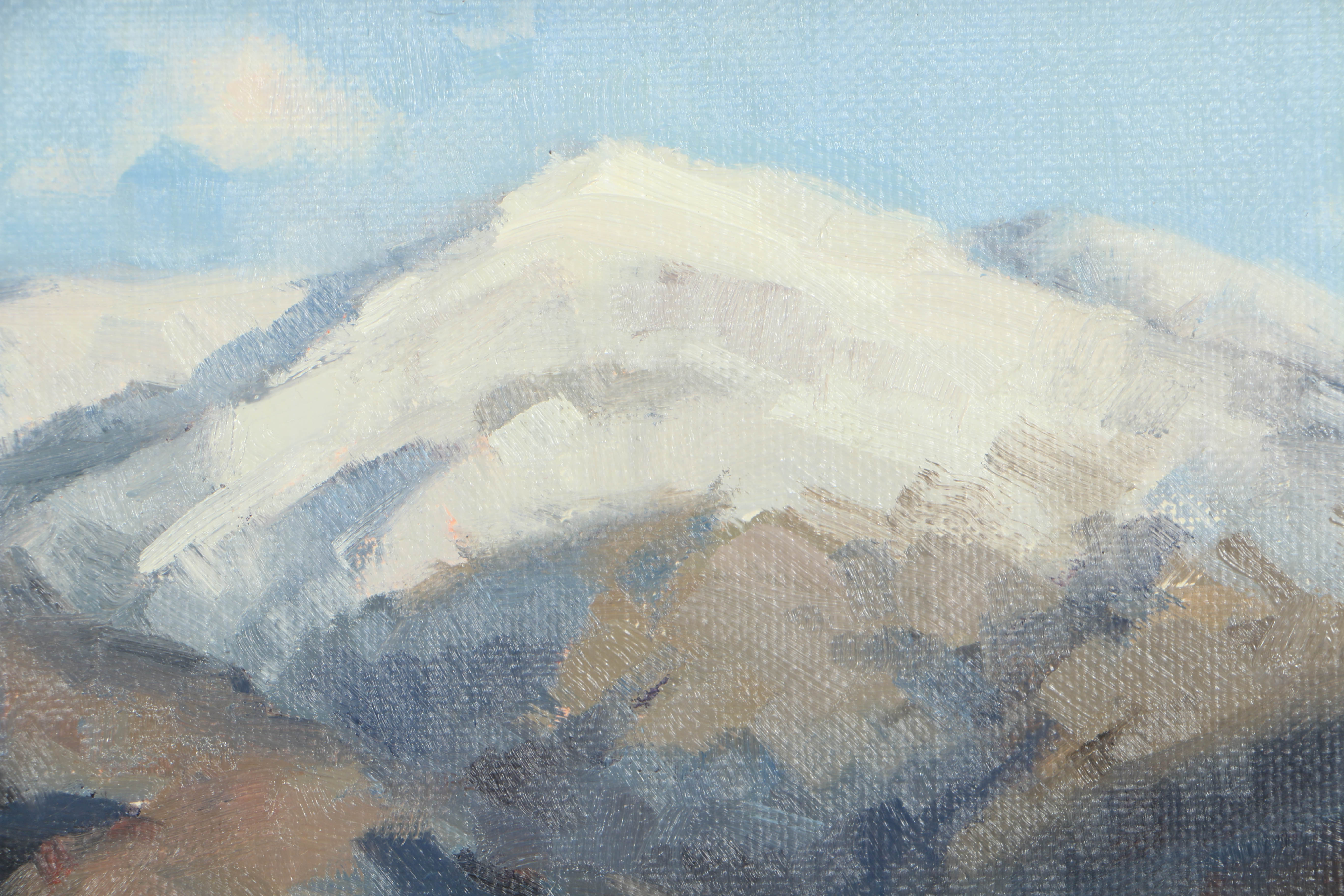 Bill Fletcher Oil Painting on Canvas "Cades Cove in Winter" EBTH