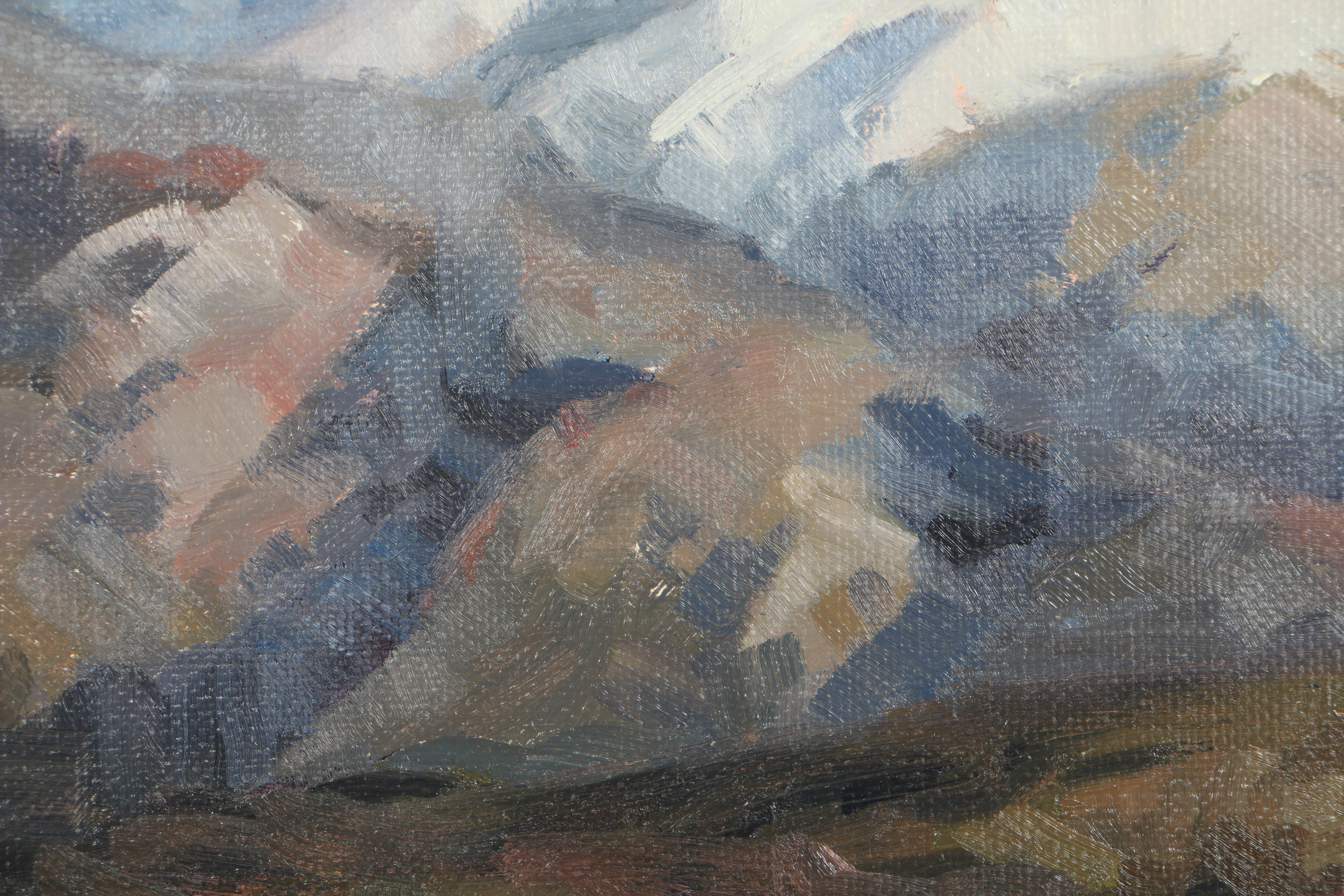 Bill Fletcher Oil Painting on Canvas "Cades Cove in Winter" EBTH