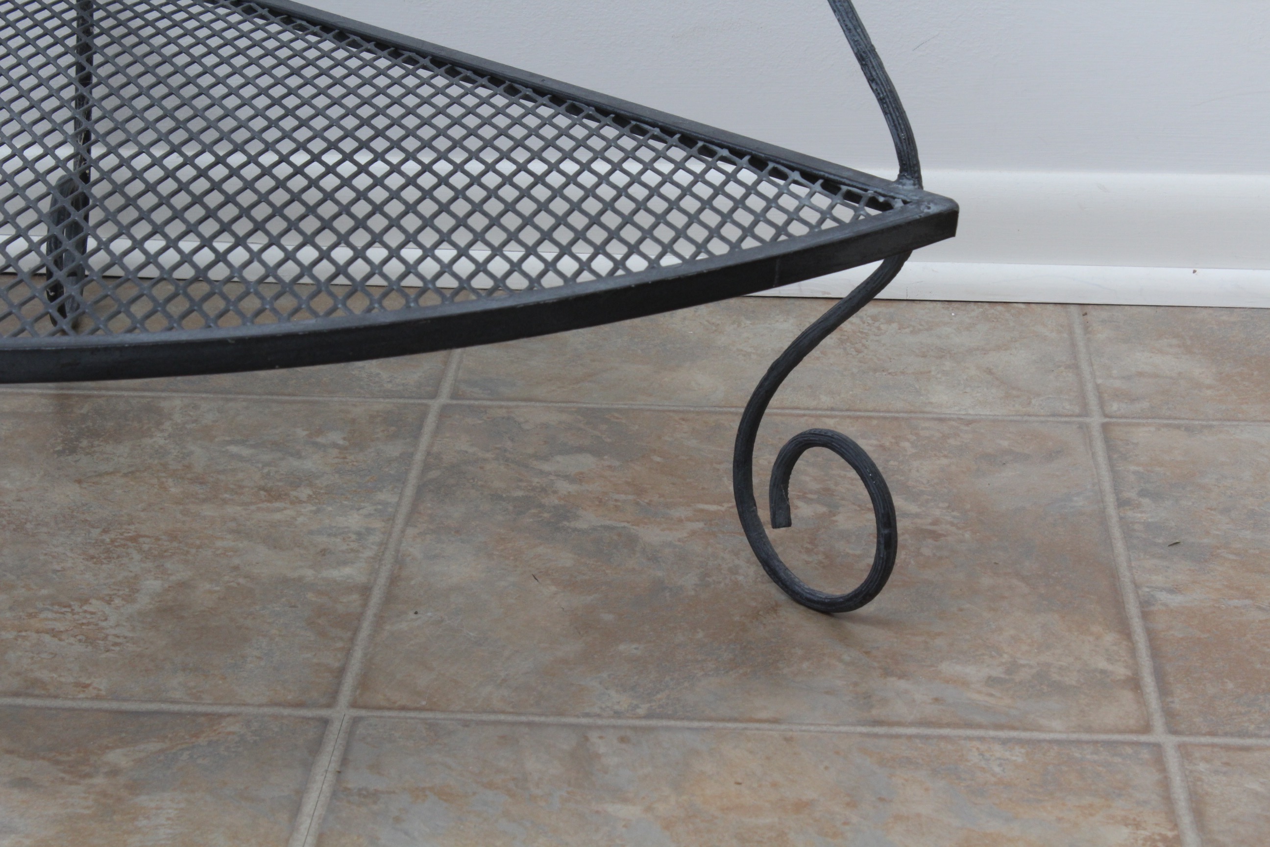 Vintage Wrought Iron Corner Shelf EBTH