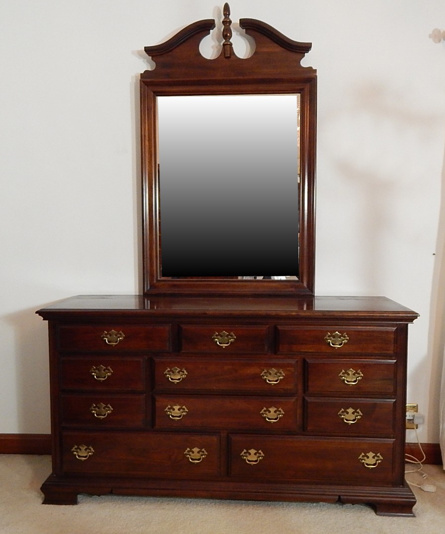 Kincaid Solid Cherry Dresser with Mirror EBTH