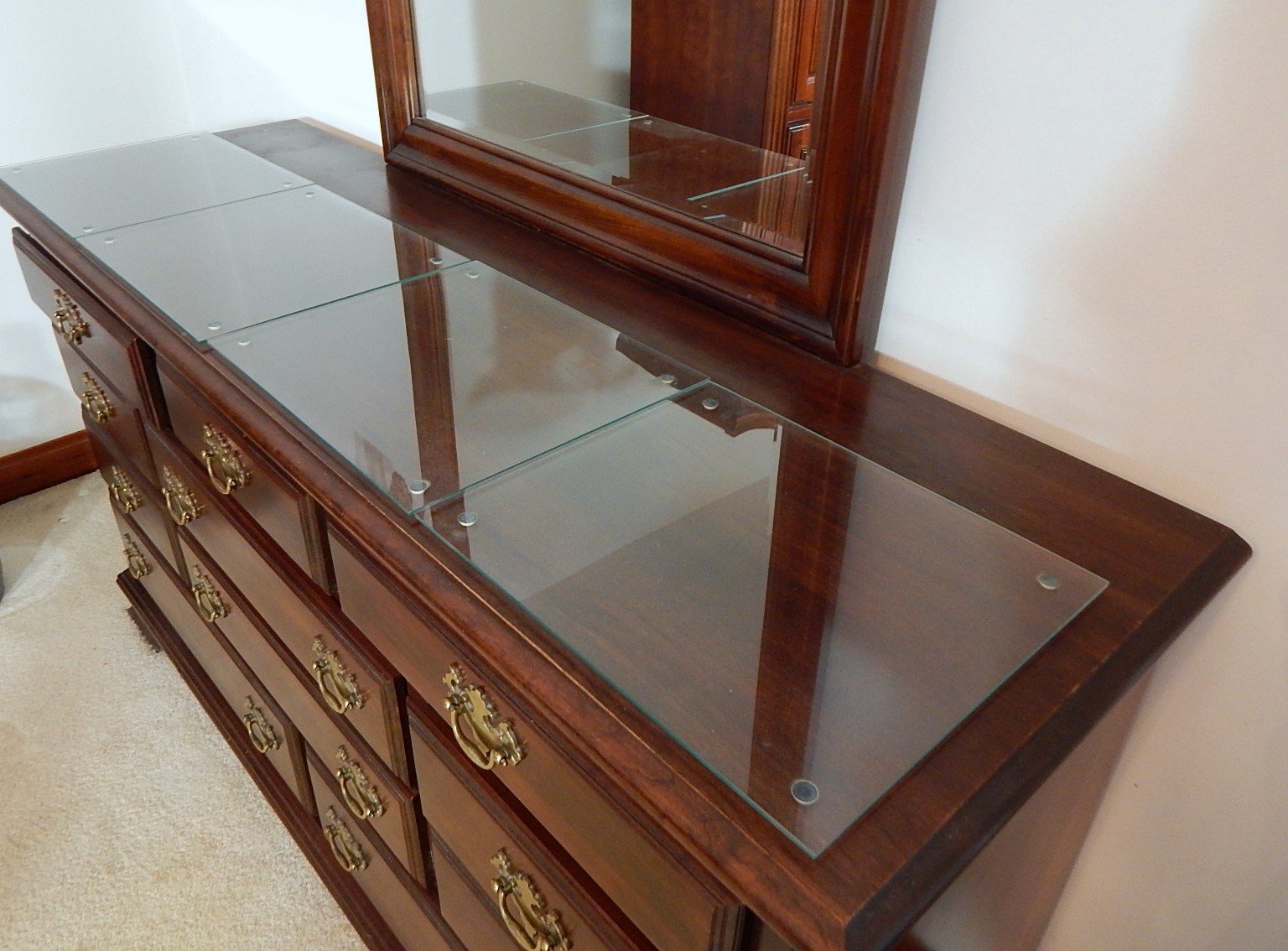 Kincaid Solid Cherry Dresser with Mirror EBTH