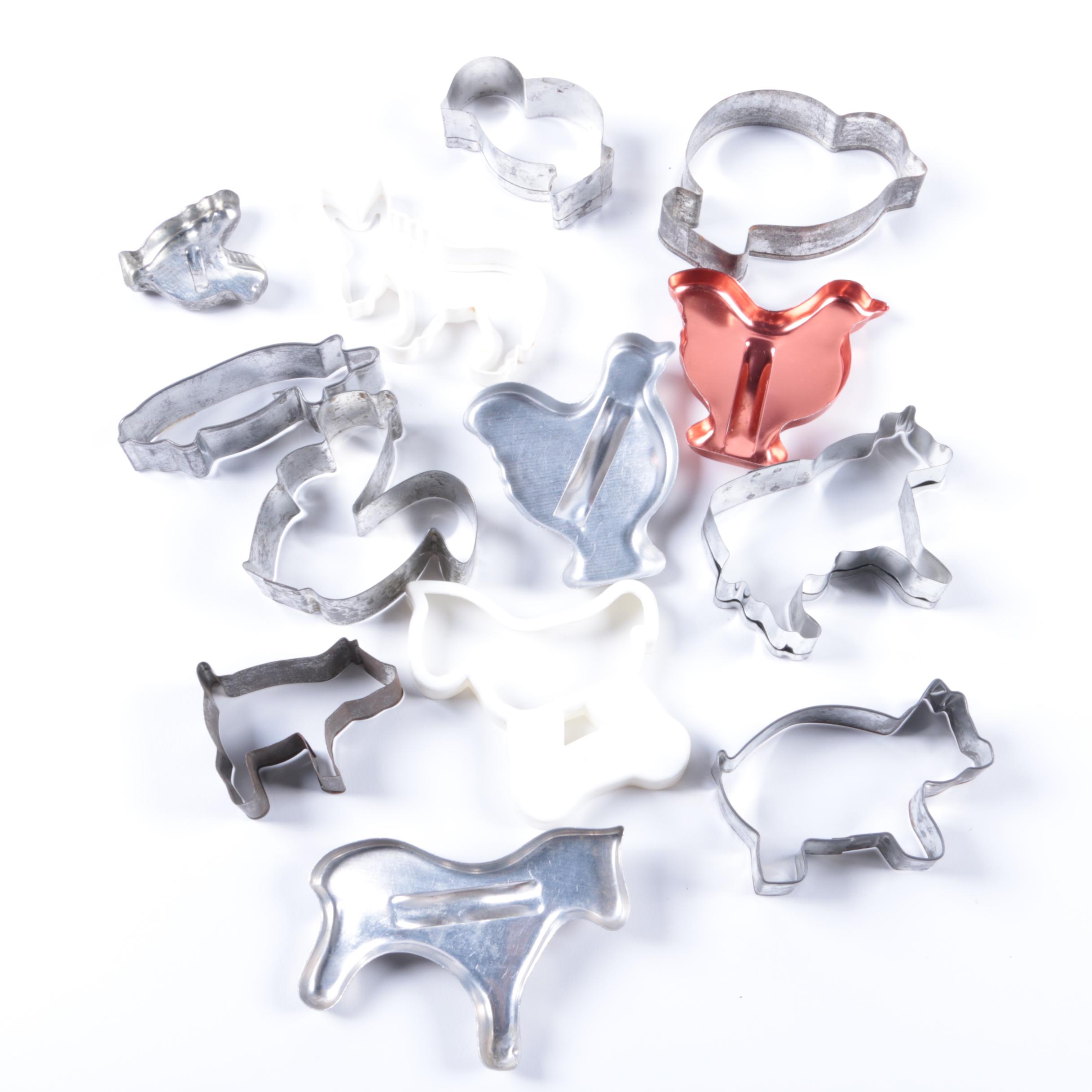 Metal Farm Animal Cookie Cutters EBTH