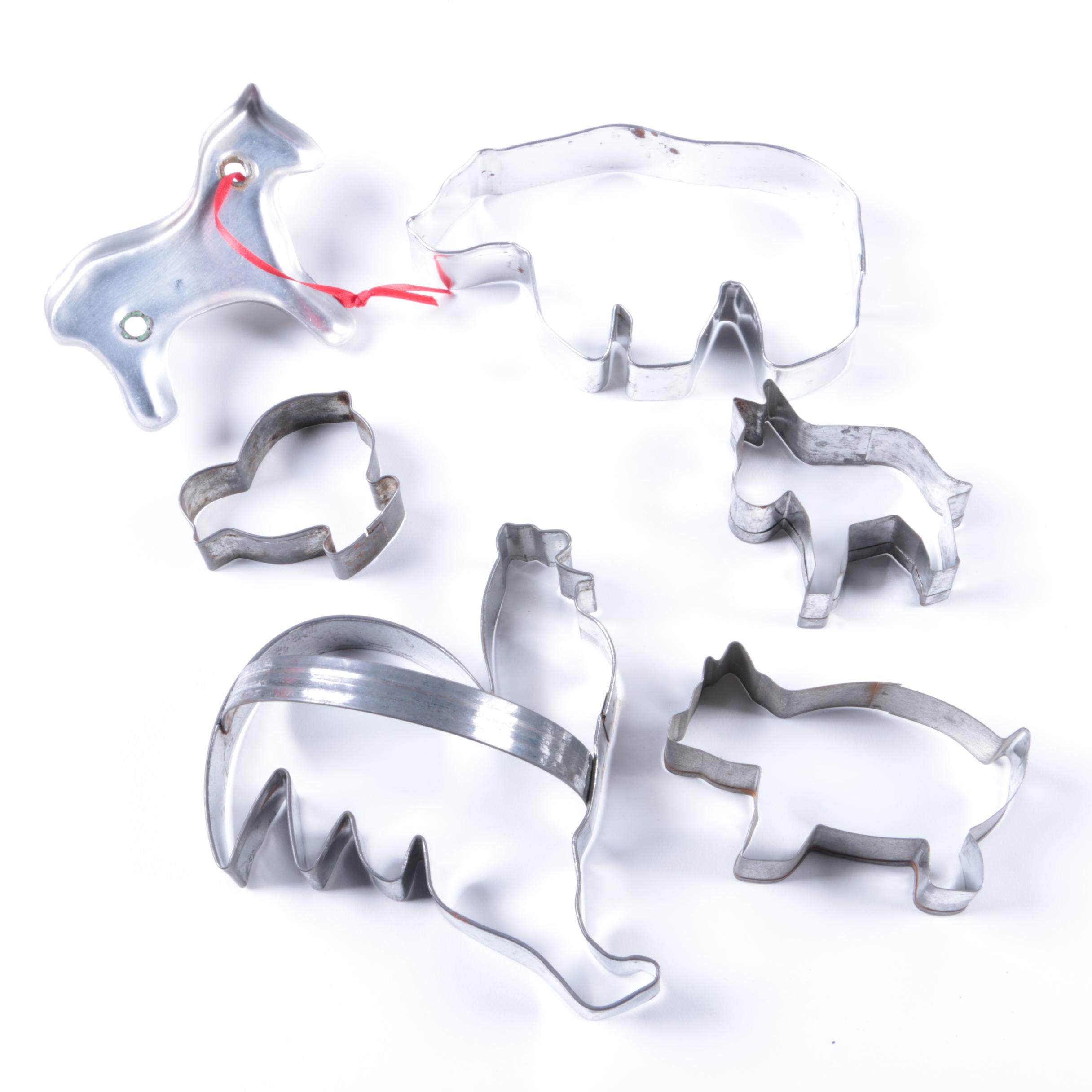 Metal Farm Animal Cookie Cutters EBTH