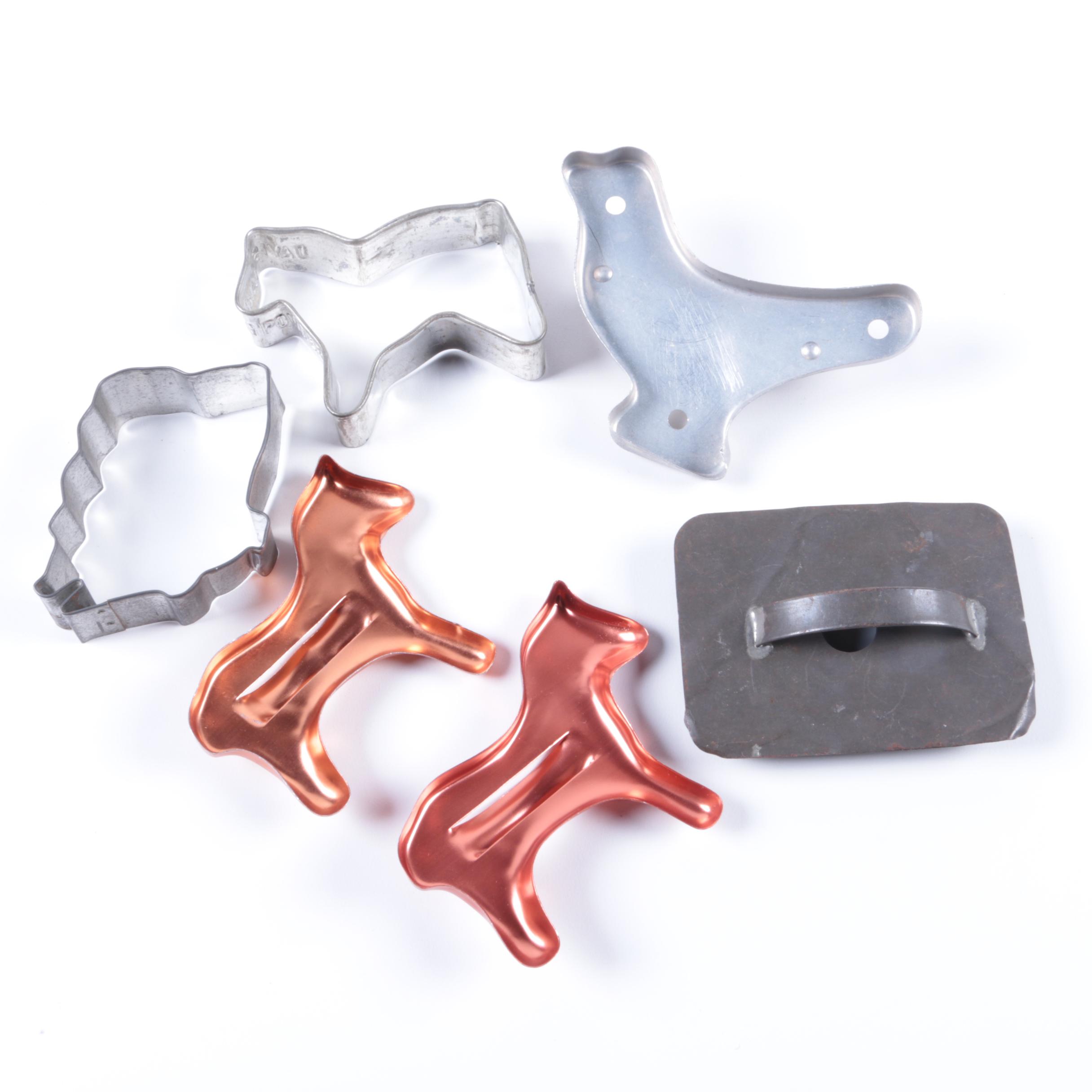 Metal Farm Animal Cookie Cutters EBTH