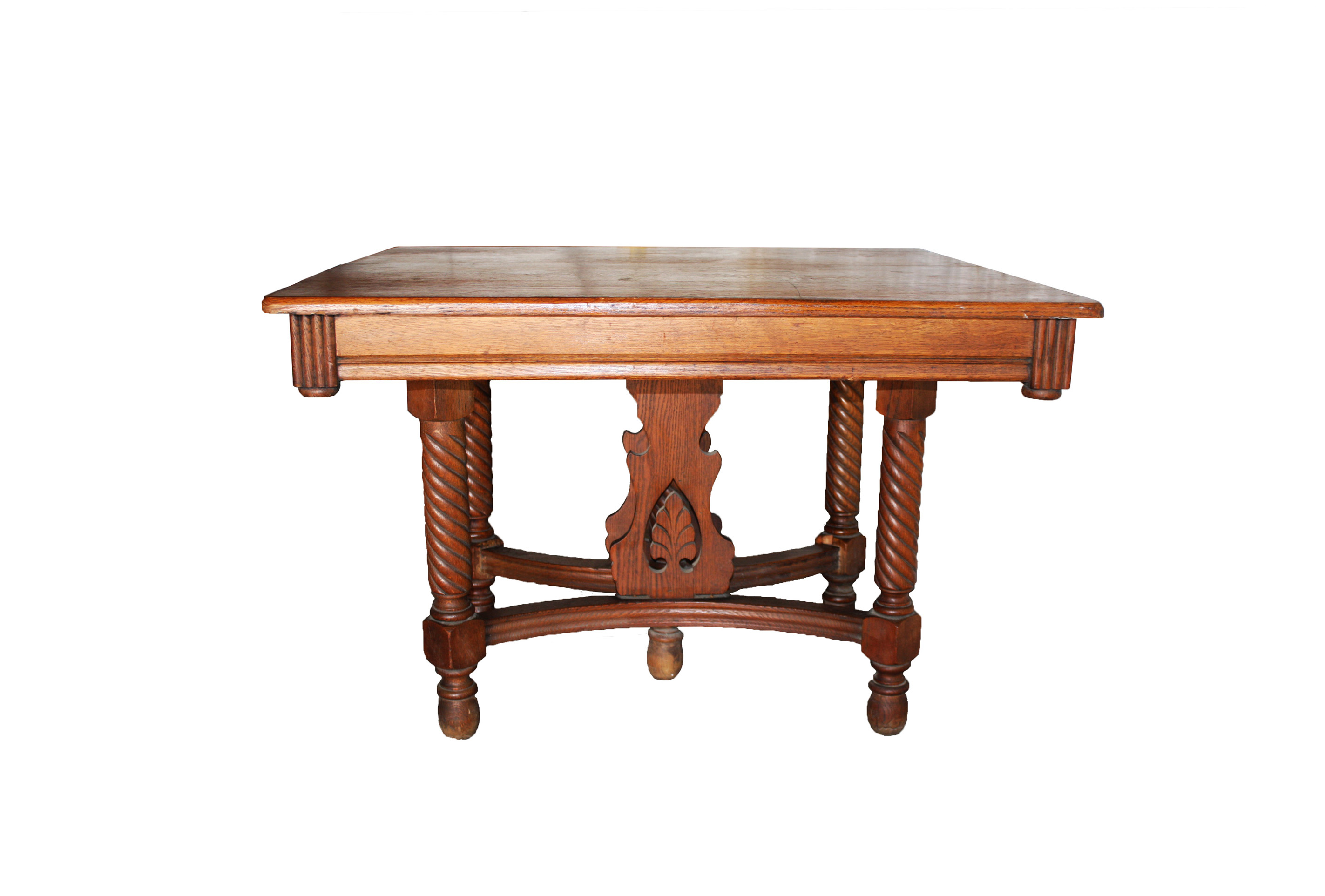 Antique Victorian Eastlake Oak Dining Table EBTH