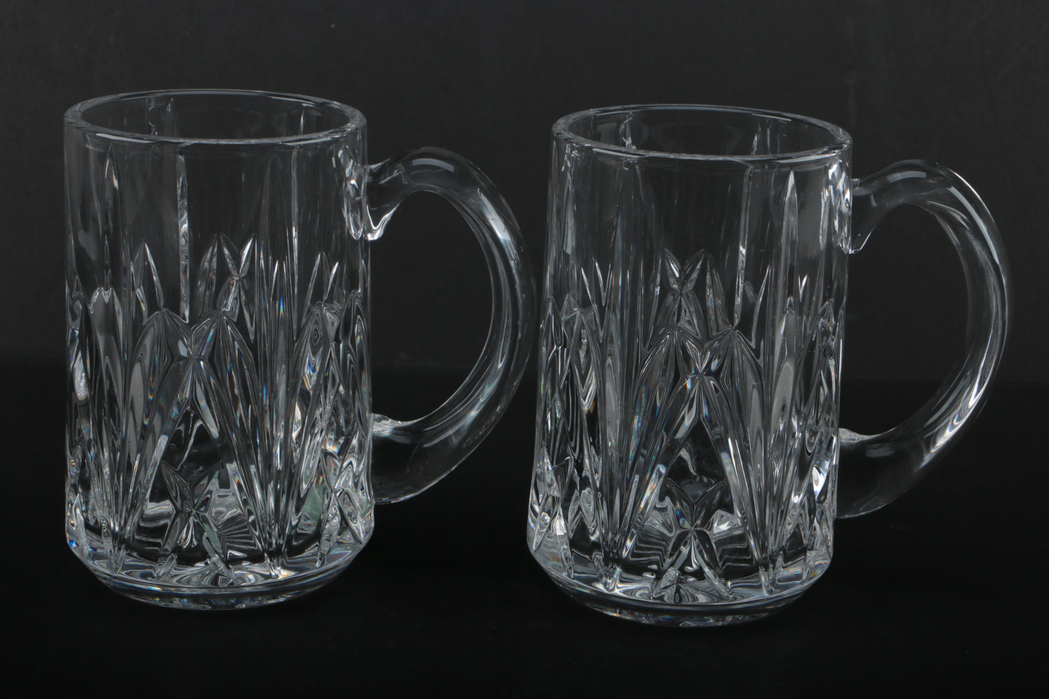 Marquis by Waterford Crystal "Brookside" Beer Mugs EBTH