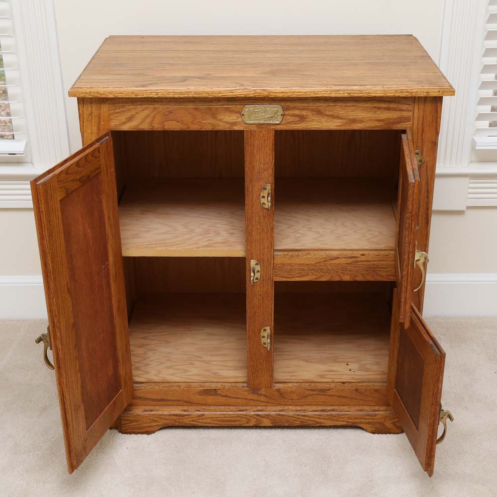 Oak Ice Box Style by White Clad EBTH