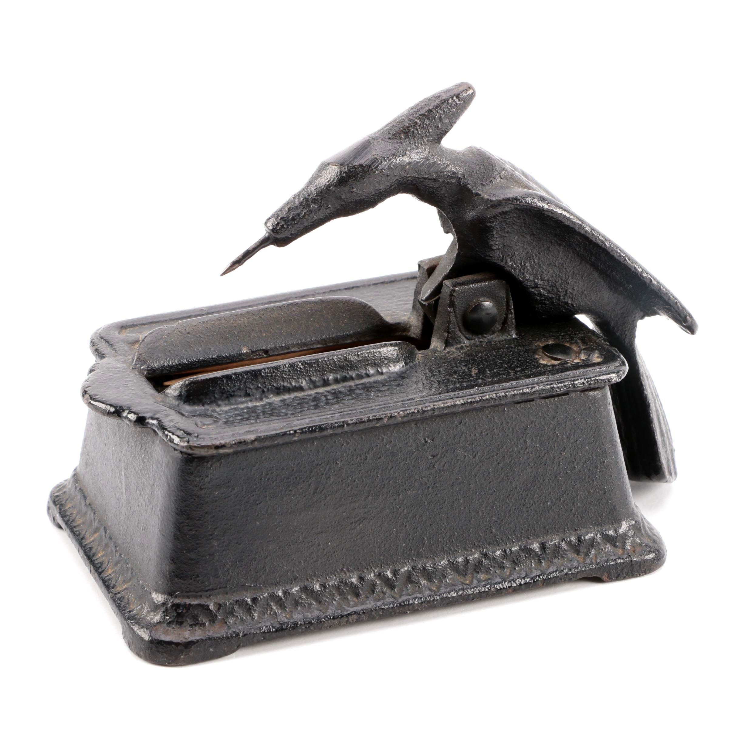 Cast Iron Woodpecker Toothpick Dispenser EBTH