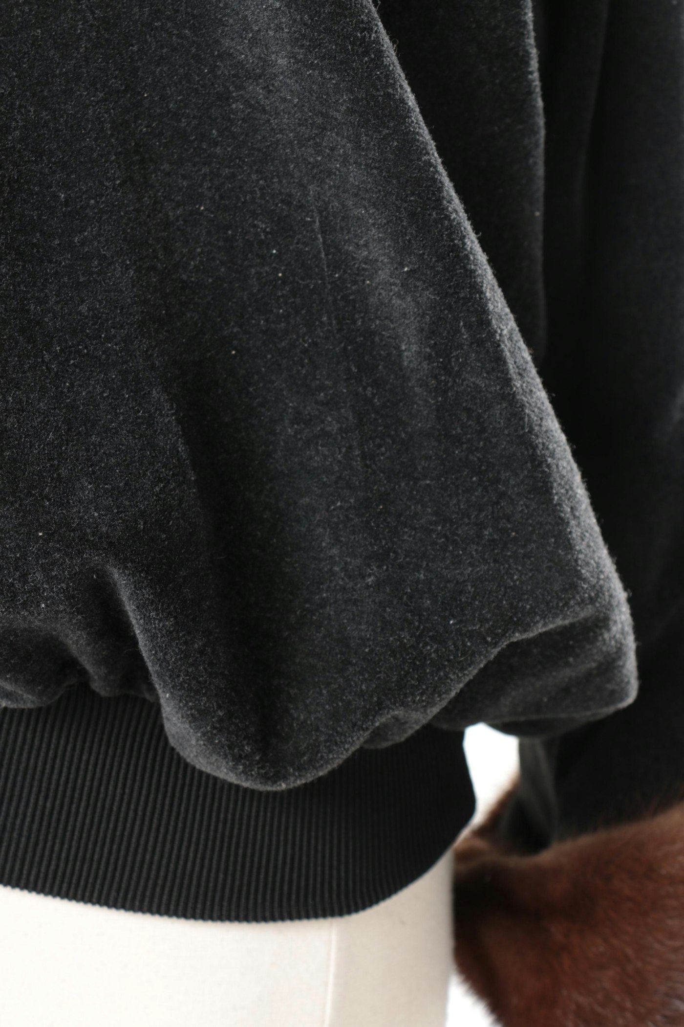 Gianfranco Ferre Velour Sweater with Mink Cuffs | EBTH