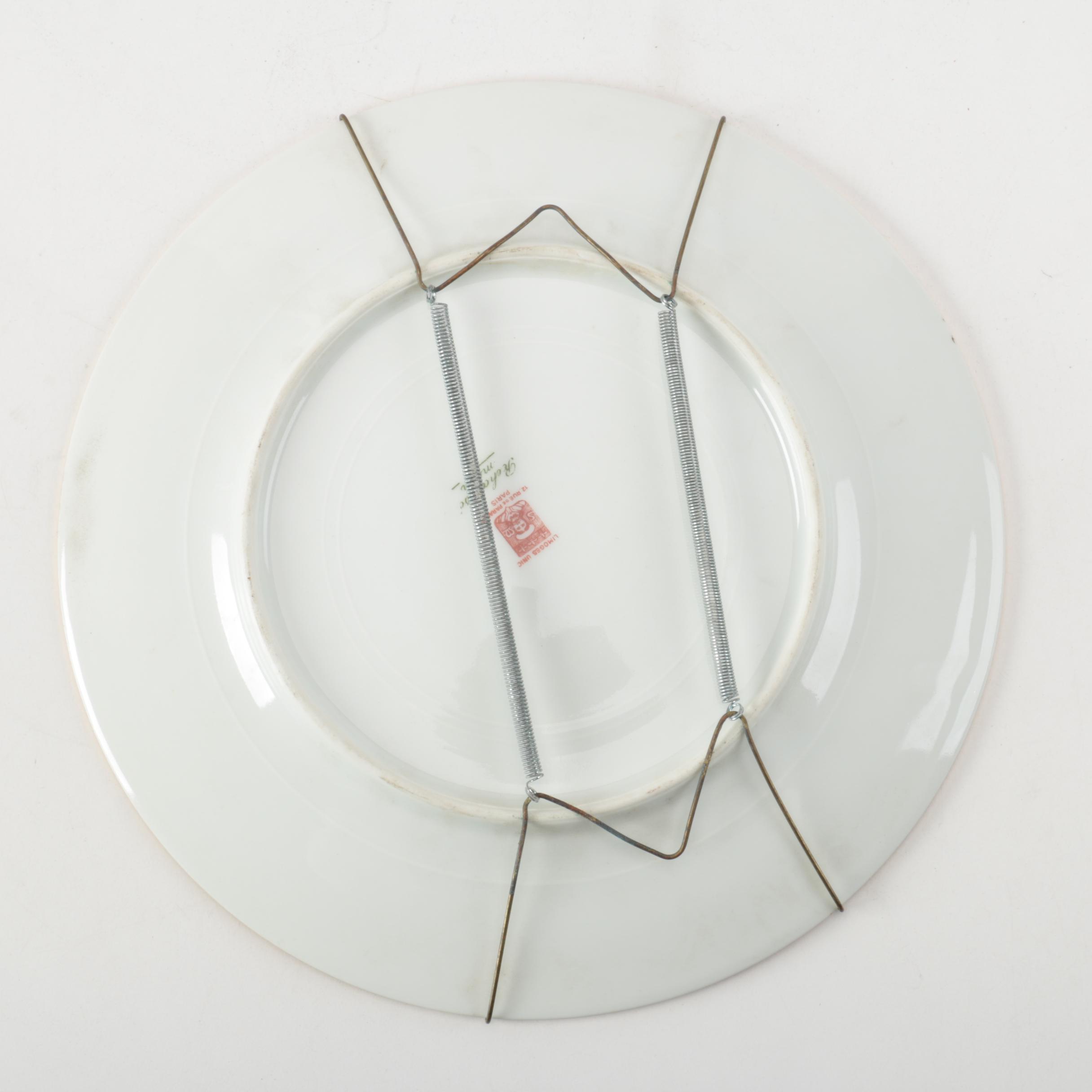 Vintage Elite Rehausse Main Limoges Porcelain Plates EBTH