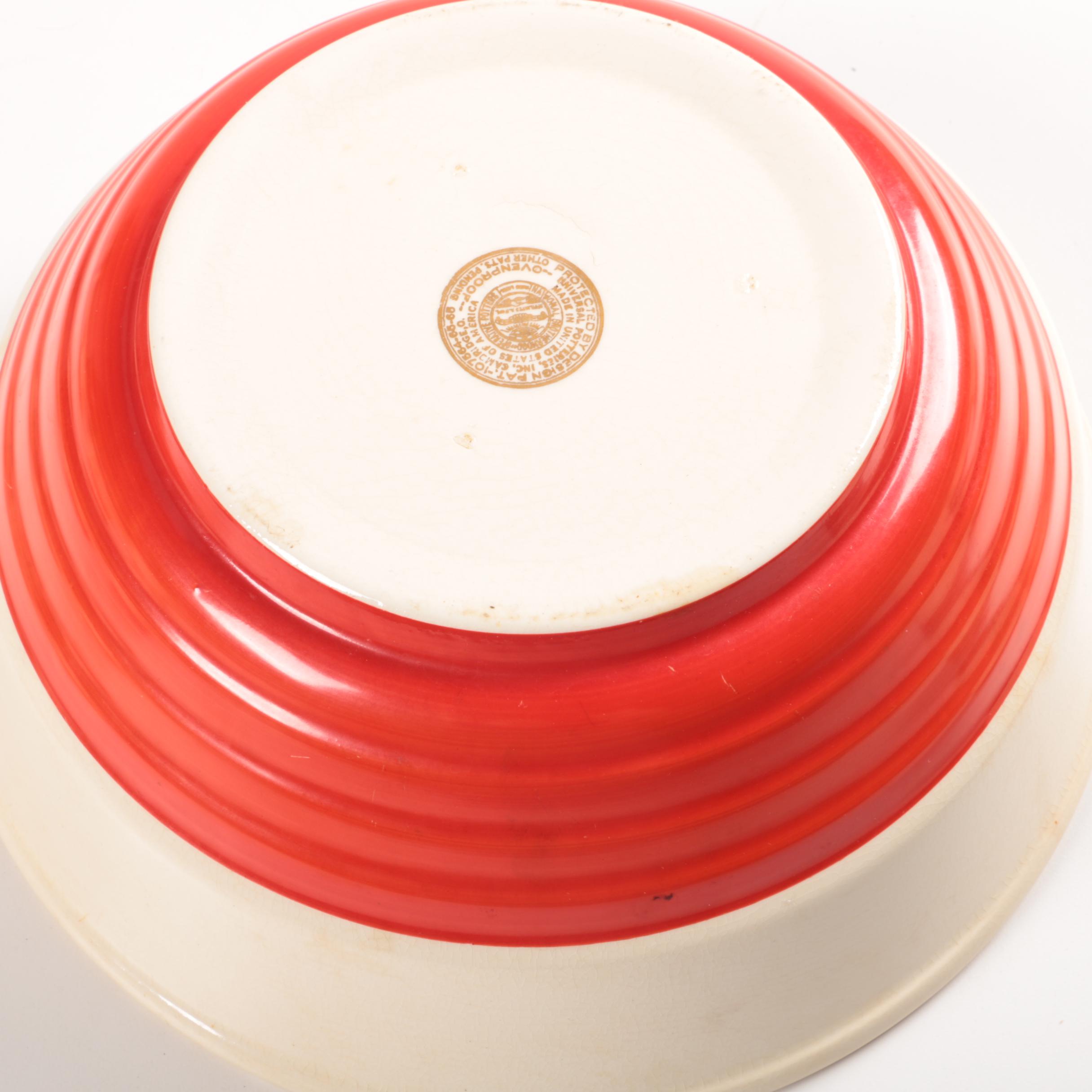 Universal Potteries "Tom and Jerry" Punch Bowl Set EBTH