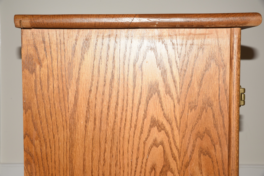 Vintage Oak Reproduction Ice Box by White Clad EBTH