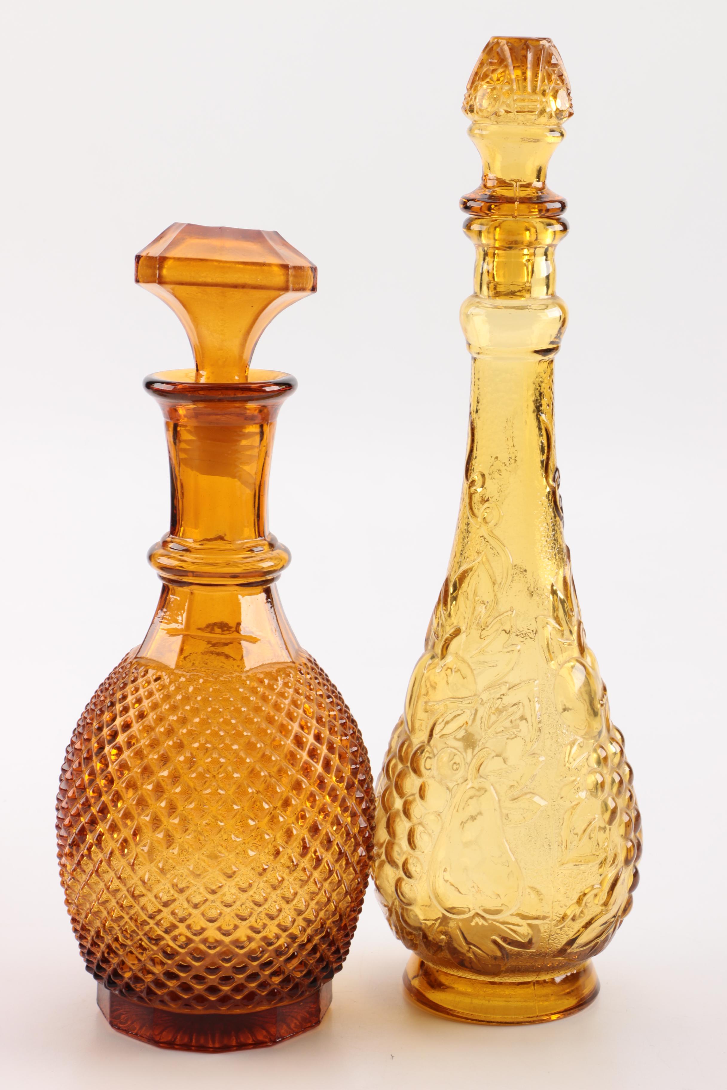 Colored Glass Decanters EBTH