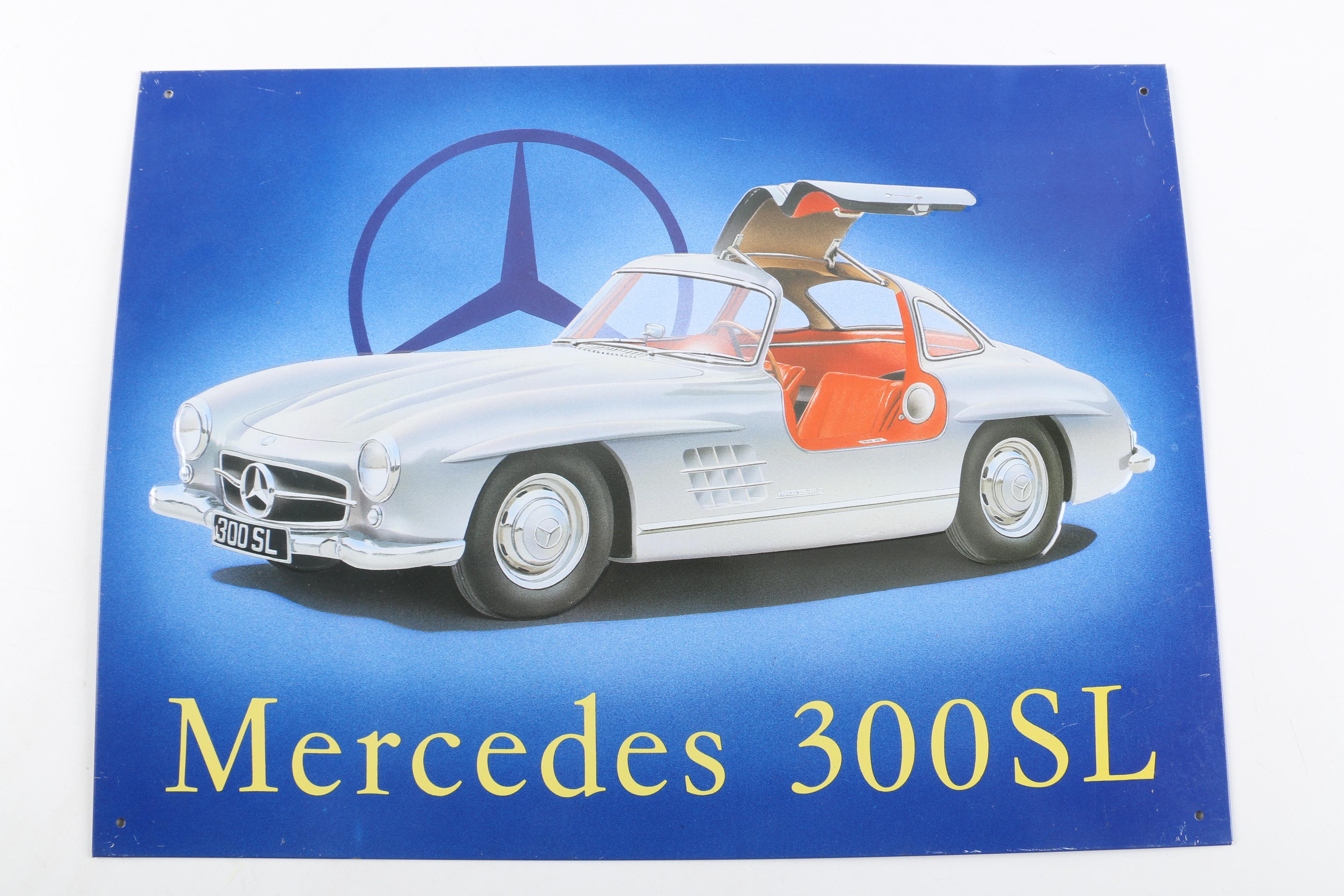 Collection of Printed Tin Signs depicting Luxury Cars | EBTH