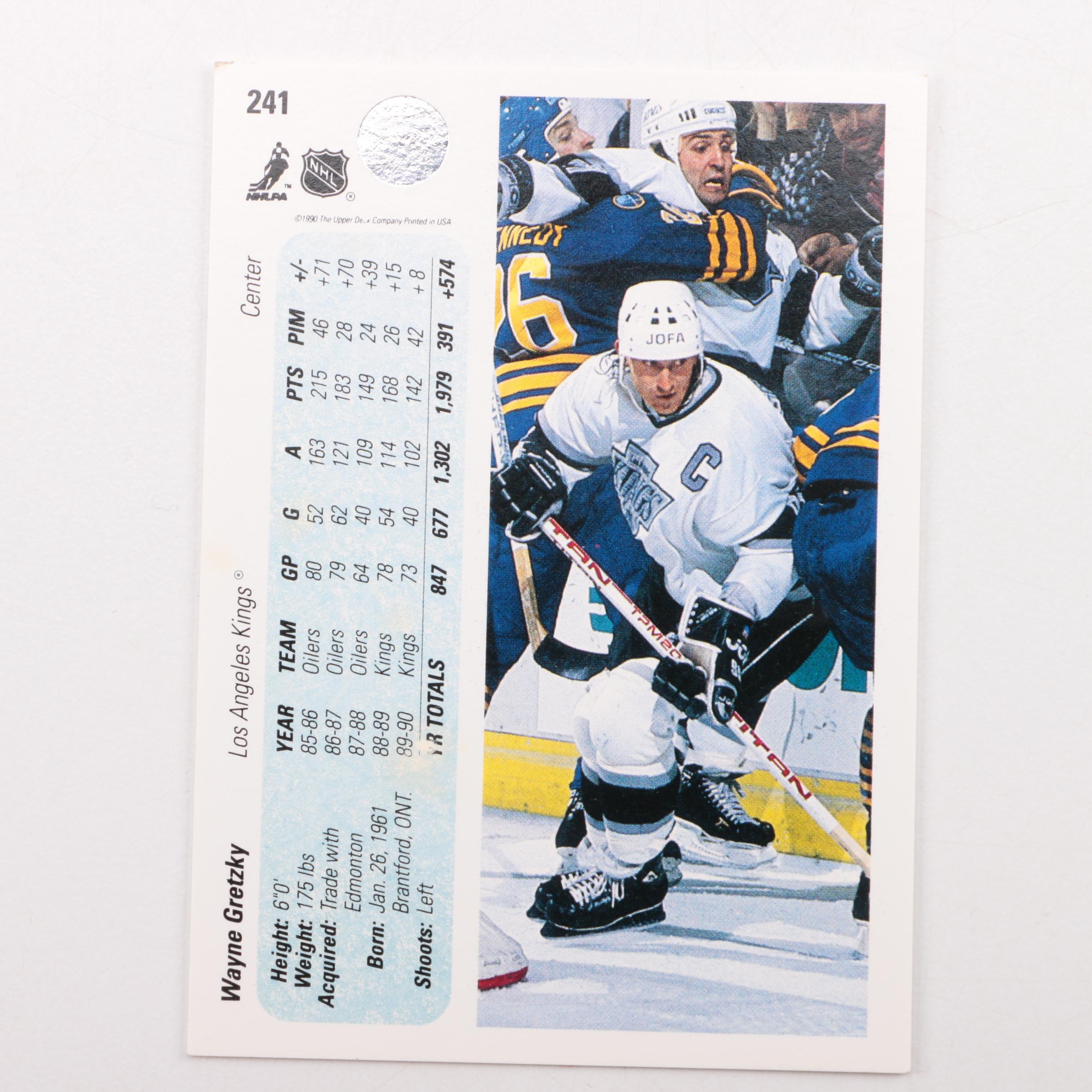 1990 Wayne Gretzky and Patrick Roy Trading Cards EBTH