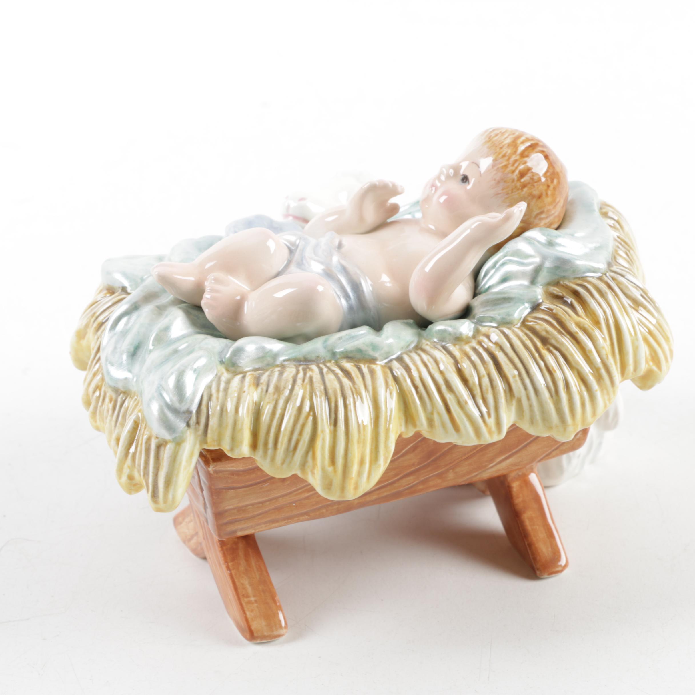 Fitz and Floyd Ceramic Baby Jesus Nativity Figurine EBTH
