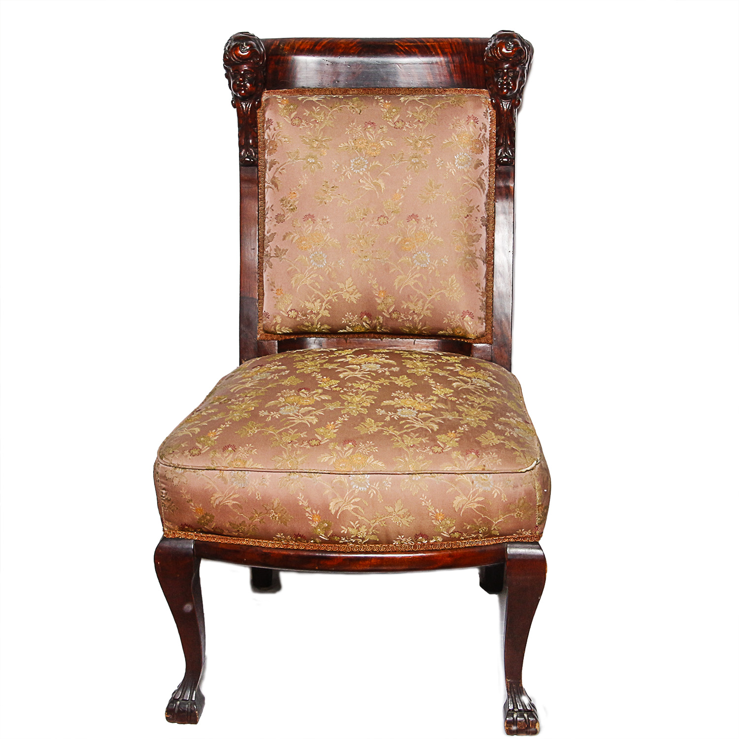 Vintage Spanish Style Mahogany Accent Chair EBTH