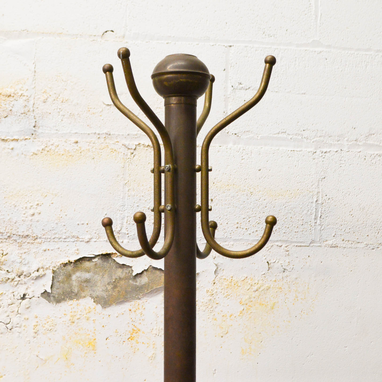 Vintage Brass Coat Rack EBTH