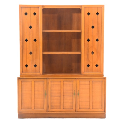 Vintage And Antique Cabinets Auction In Mid Century Modern Art Mid Century Oak Sideboard With Cabinet By American Of Martinsville