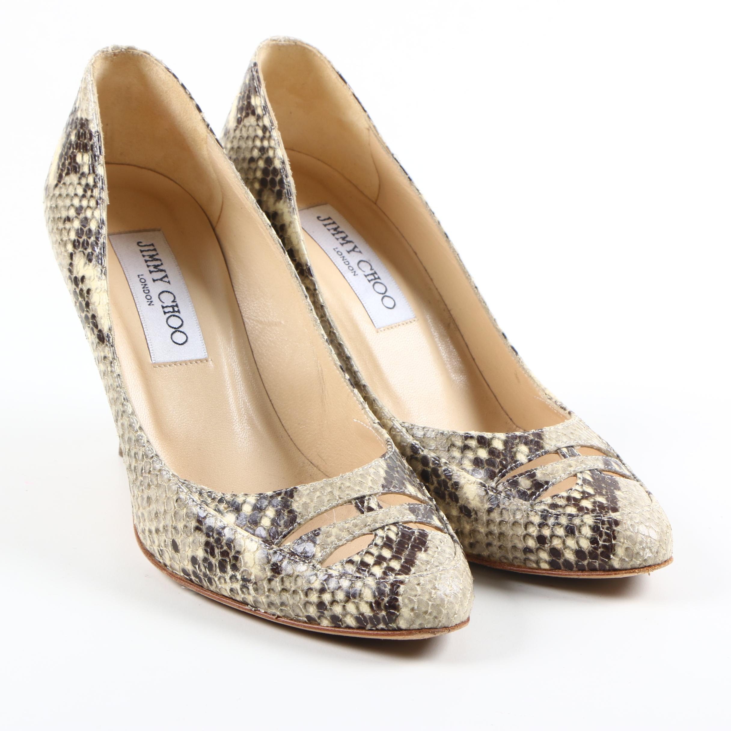 Jimmy Choo Snakeskin Pumps EBTH