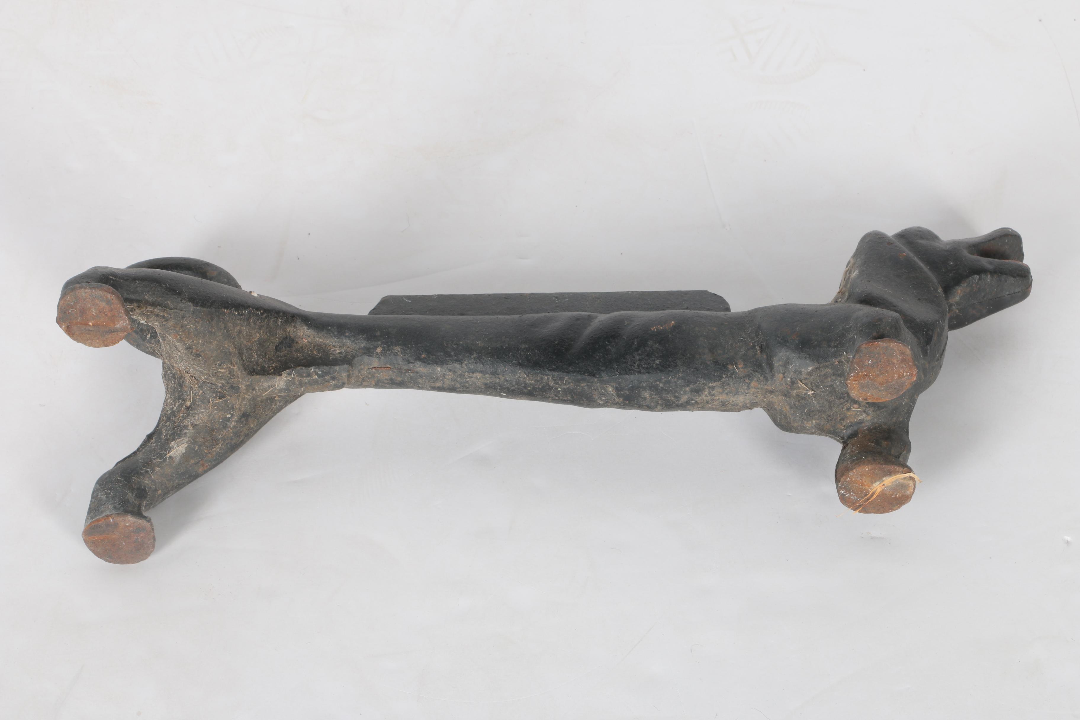 Antique Dachshund Motif Cast Iron Boot Scraper EBTH
