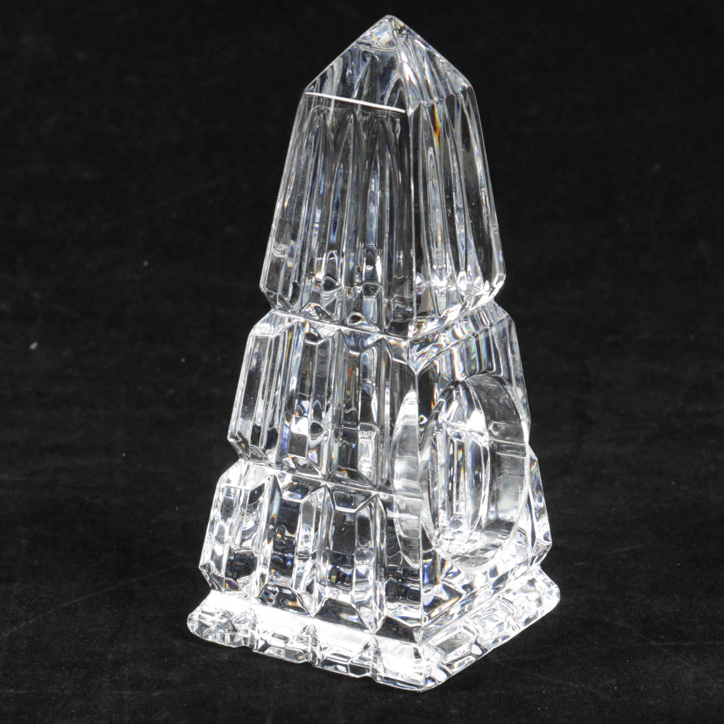 Waterford Crystal Obelisk Clock EBTH