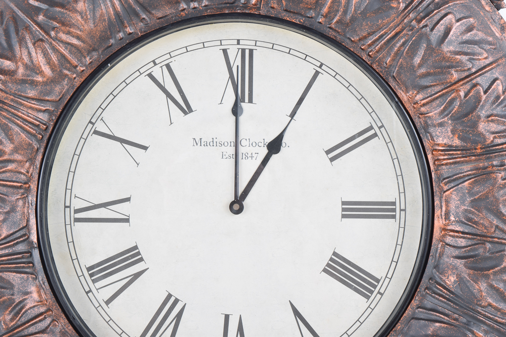 Madison Clock Co. Wall Clock EBTH