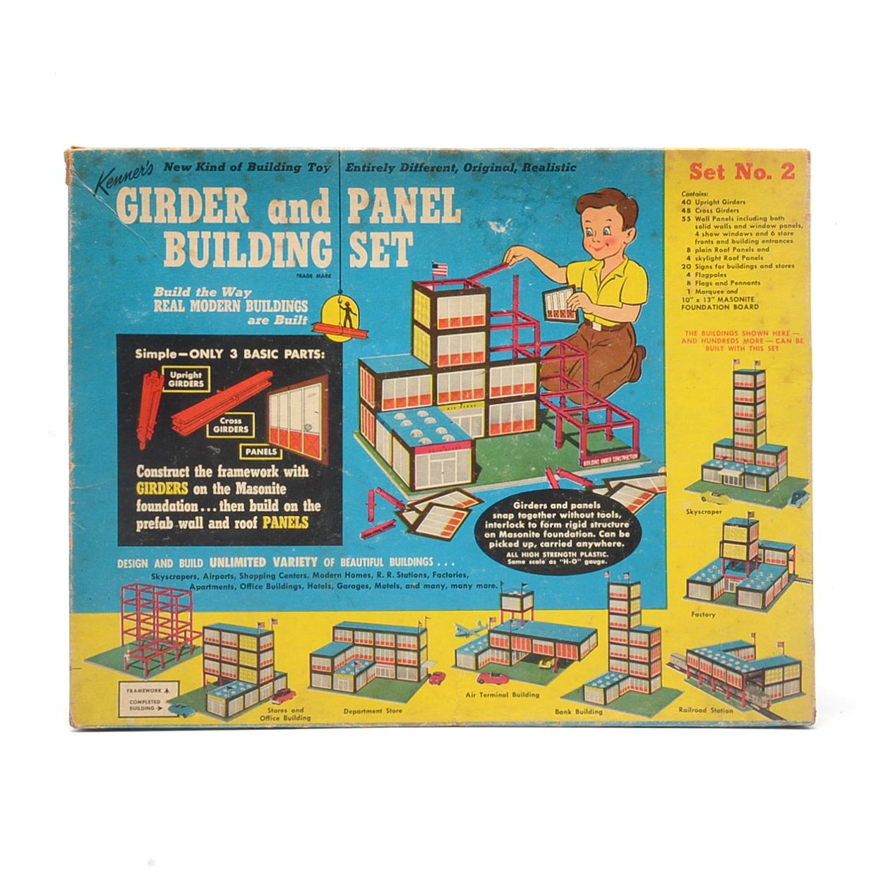 girder and panel building set