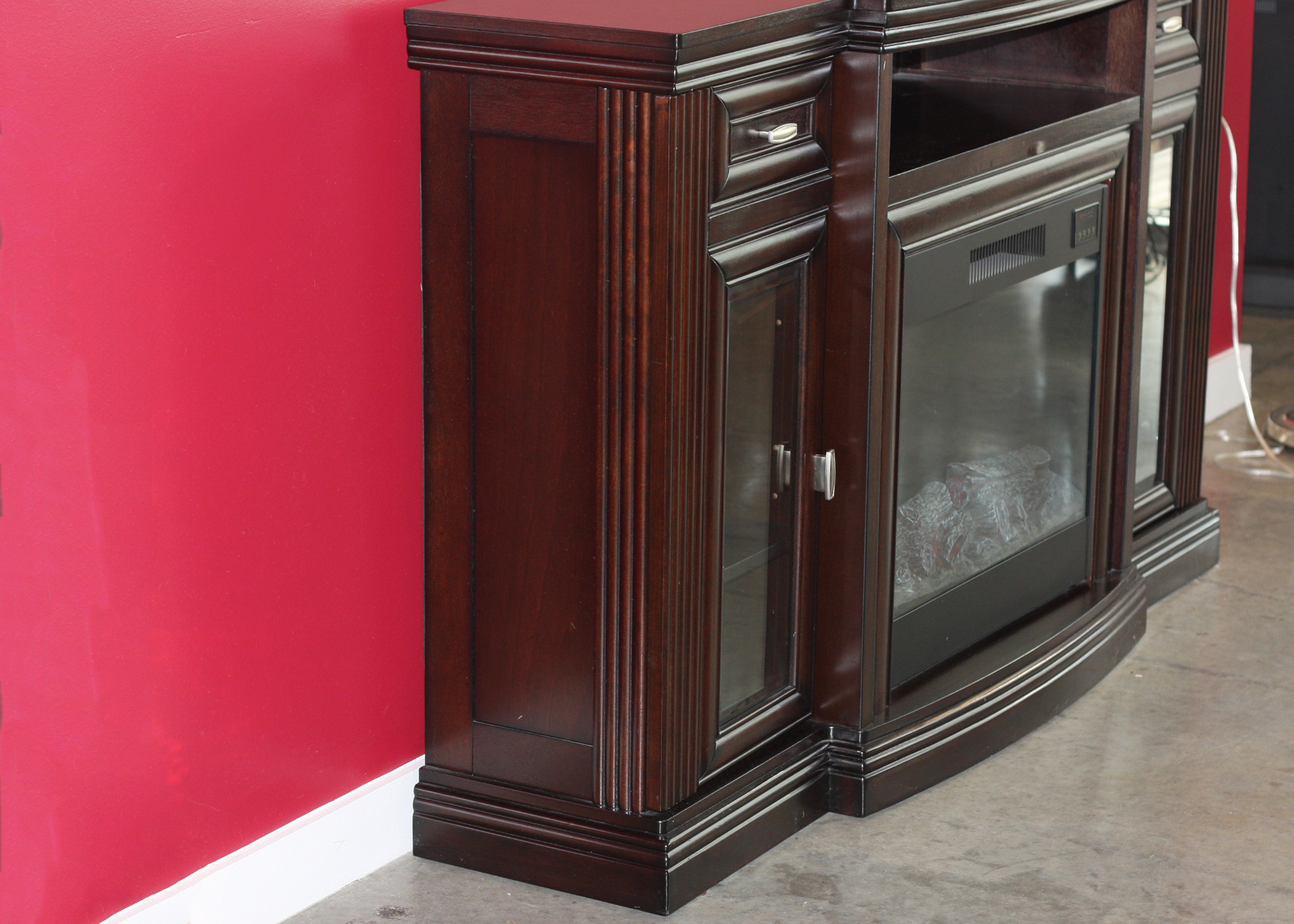 Electric Fireplace Wooden EBTH