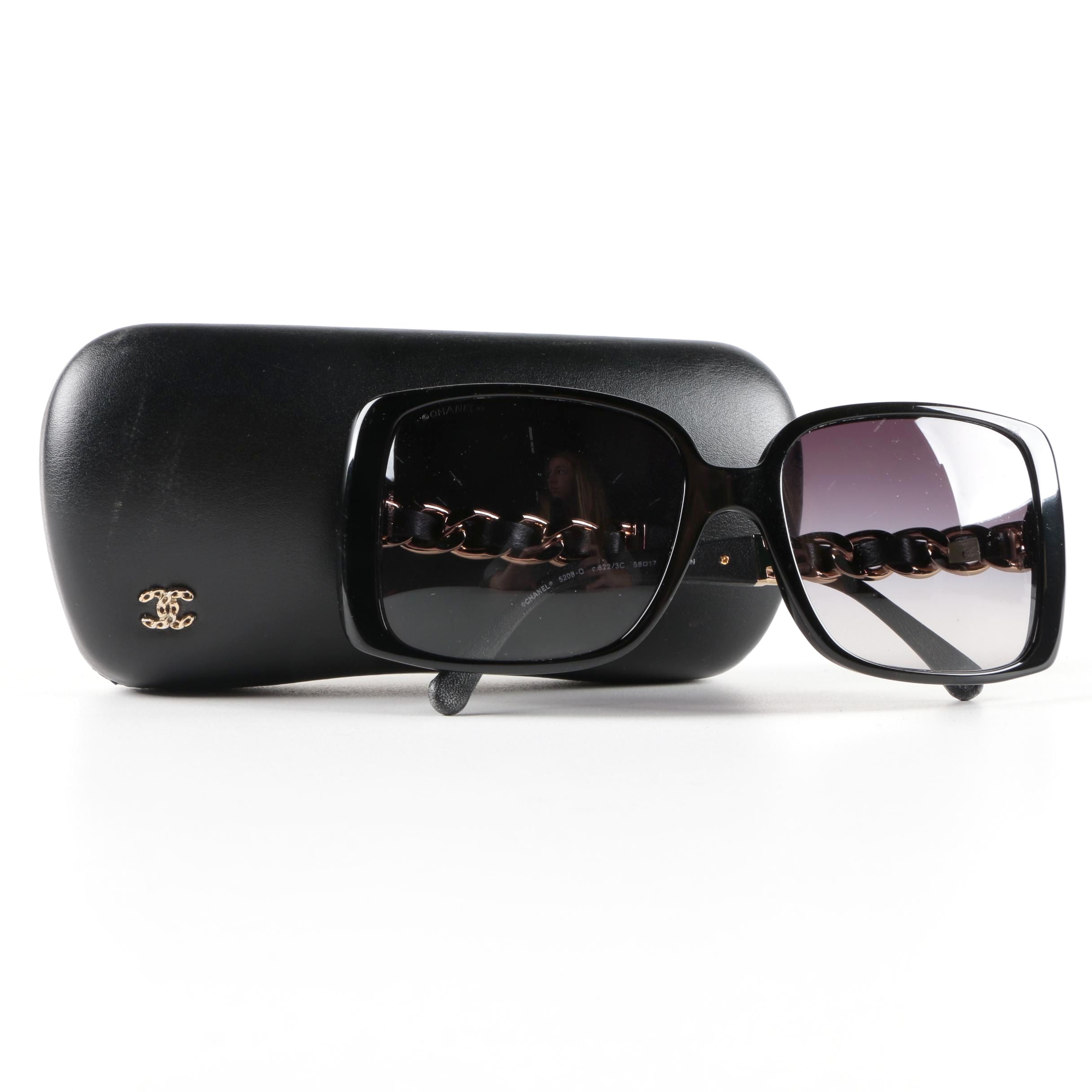 Chanel 5208Q Sunglasses with Case and Box EBTH