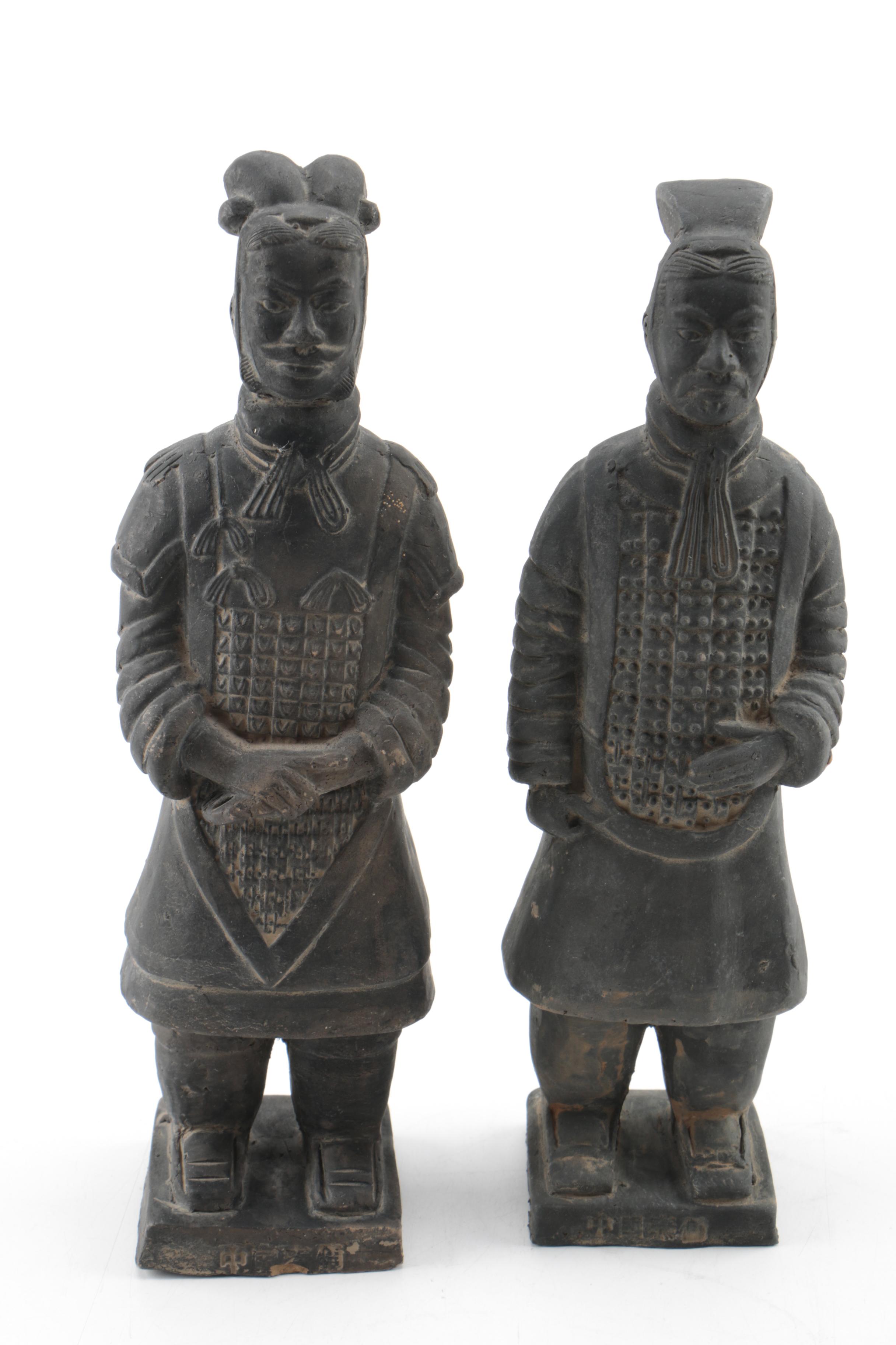 Replica Chinese Terra Cotta Warriors and Horse Figurines EBTH