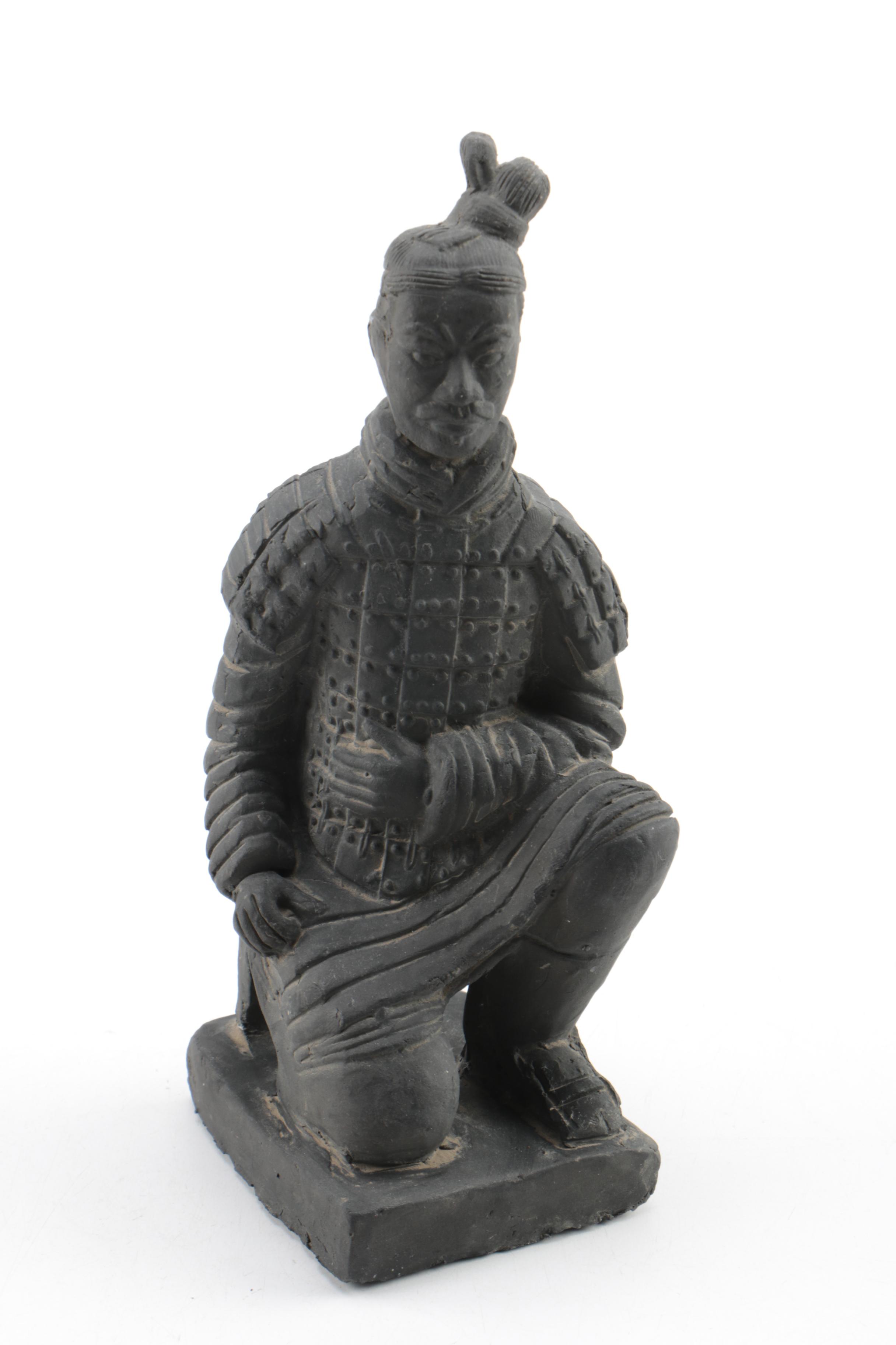 Replica Chinese Terra Cotta Warriors and Horse Figurines EBTH