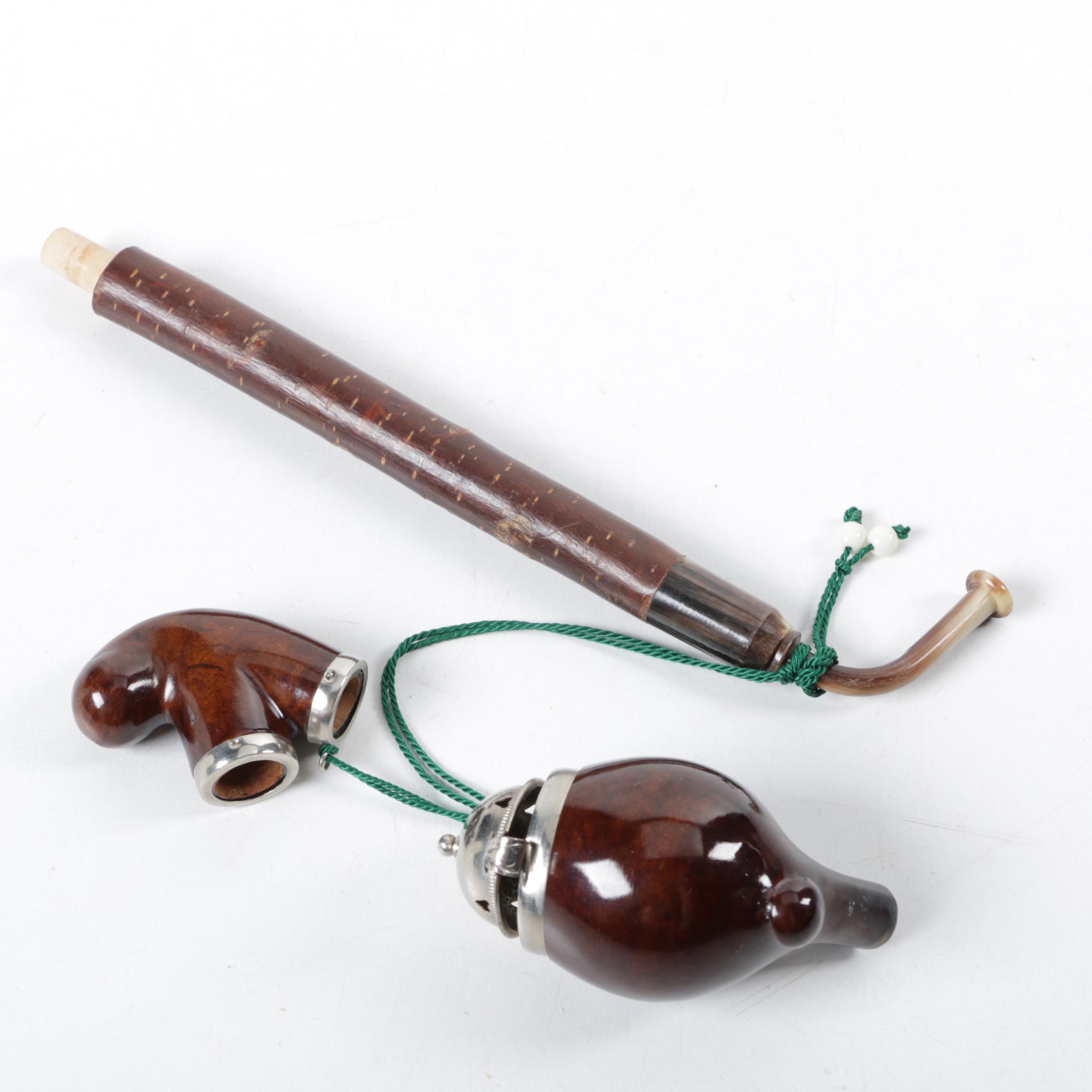 Long Stem Briar Smoking Pipe EBTH