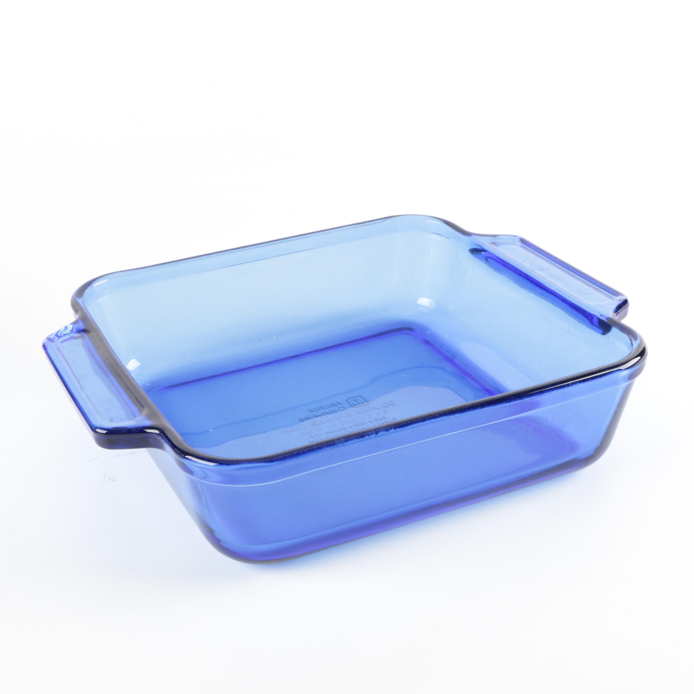 Pyrex Blue Glass Bakeware EBTH