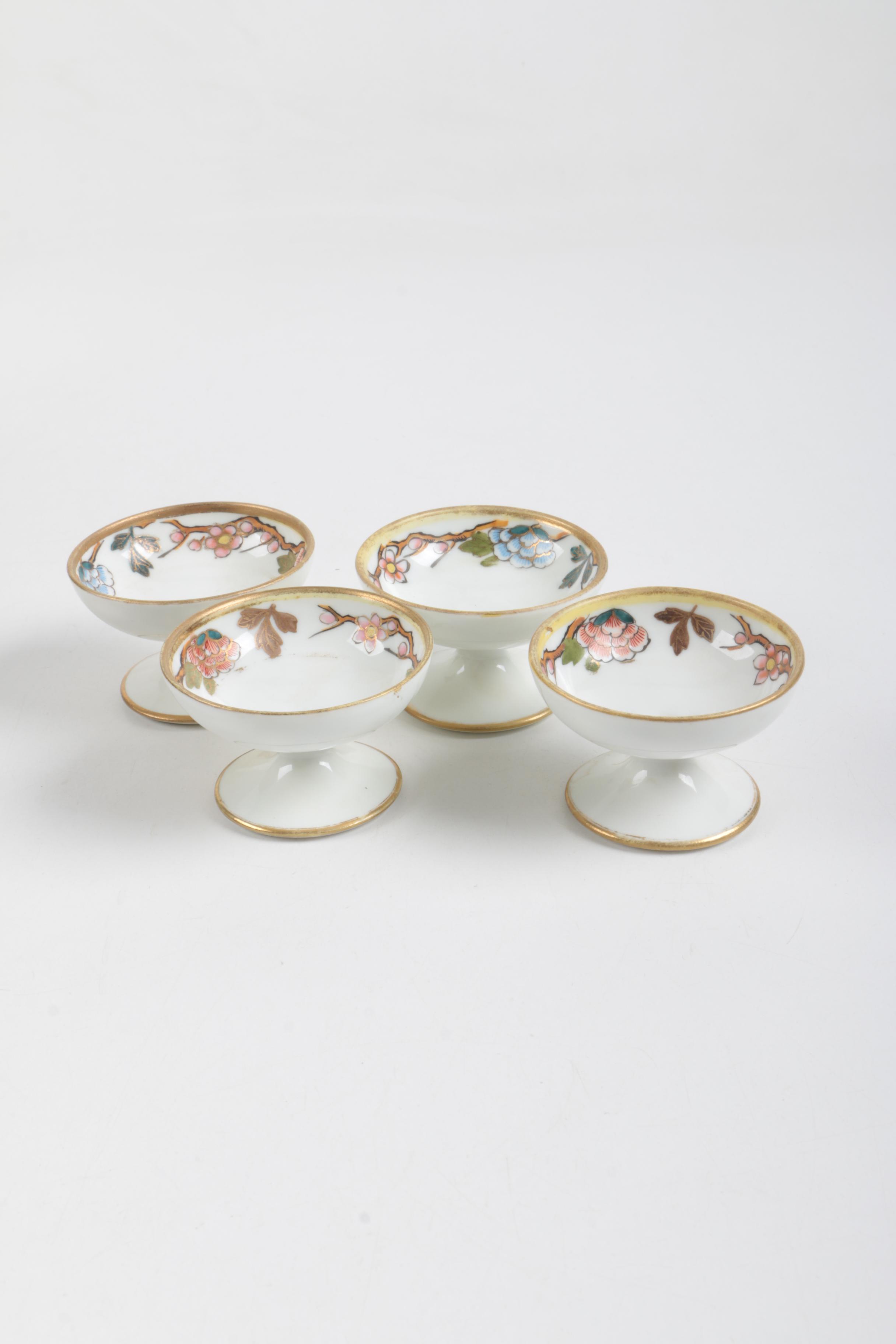 Handpainted Japanese Porcelain Salt Cellars EBTH