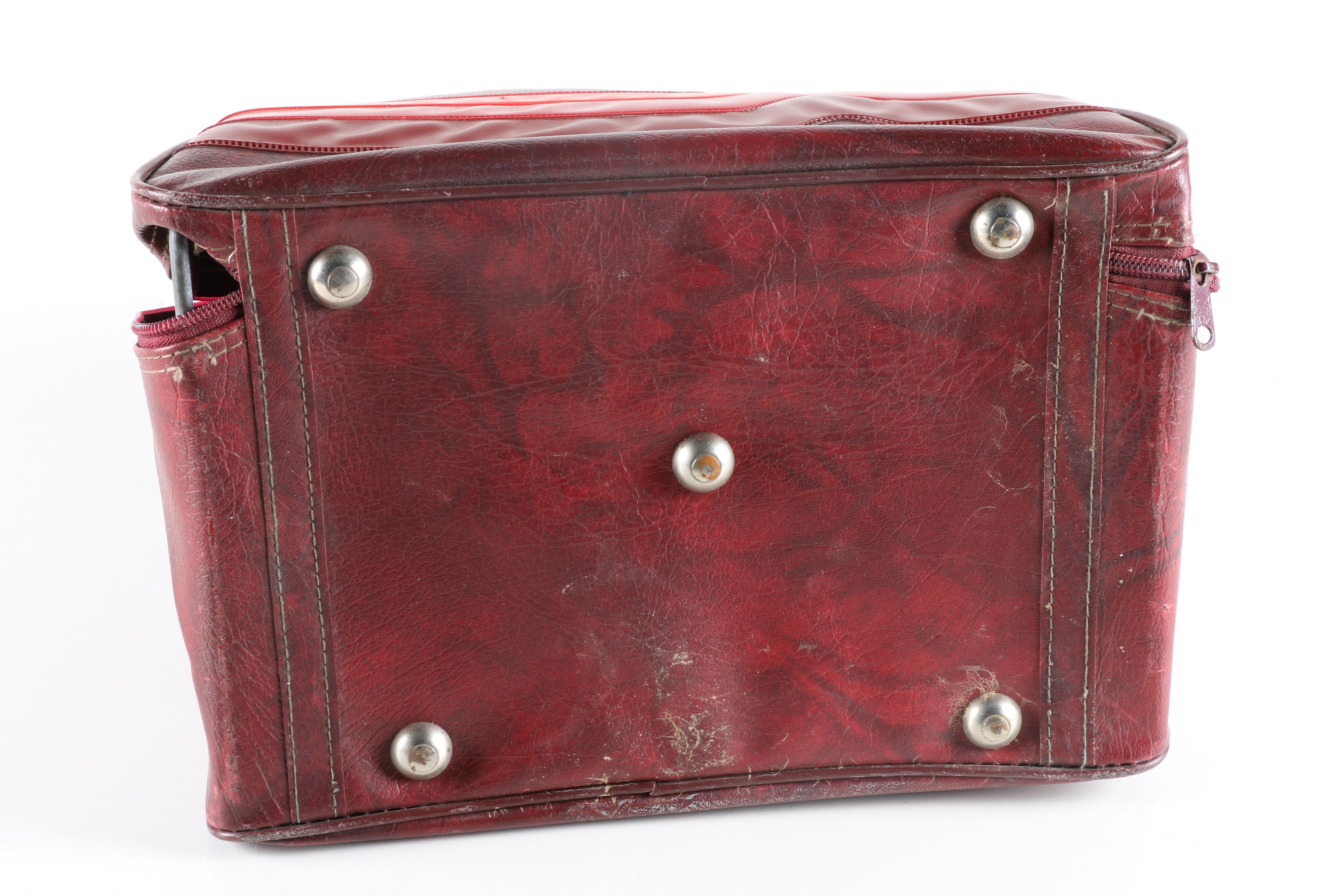 Vintage Cyclone 300 Bowling Ball with Don Carter Leather Bowling Ball