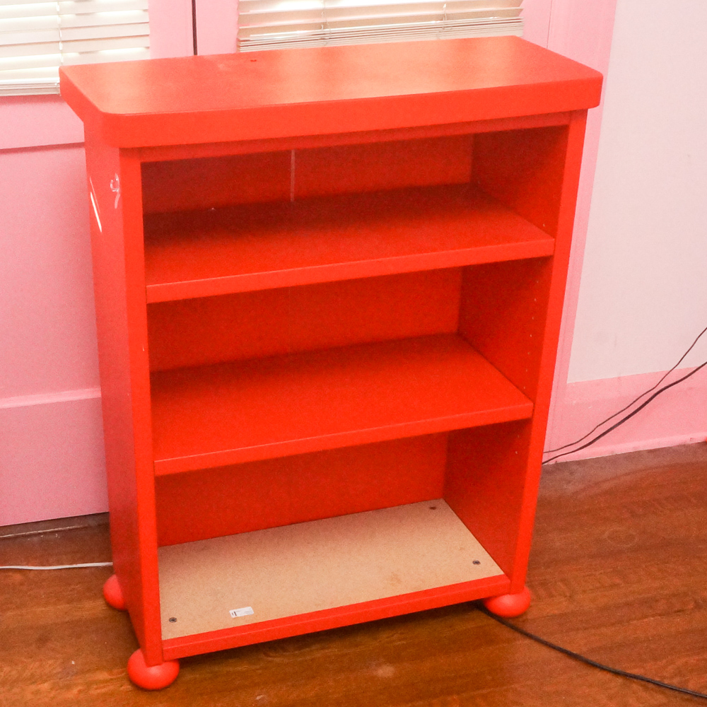 Children's Bookcase in Red EBTH
