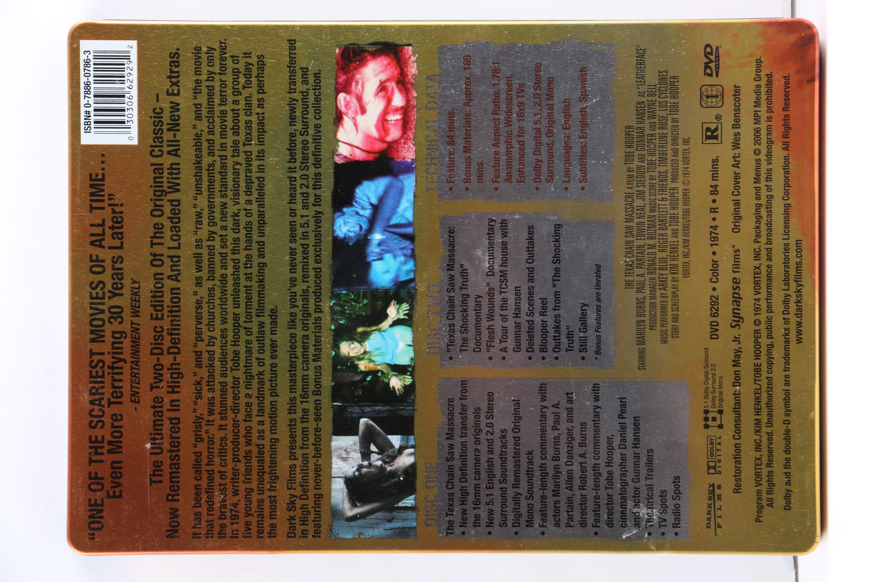 "Texas Chainsaw Massacre" Film Series DVD Collection EBTH