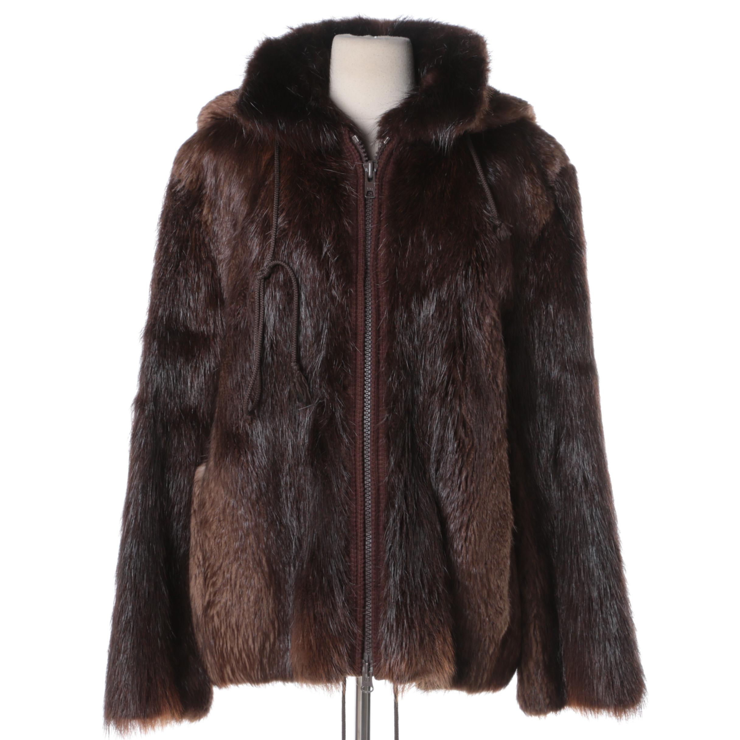 Men's Vintage Beaver Fur Coat EBTH